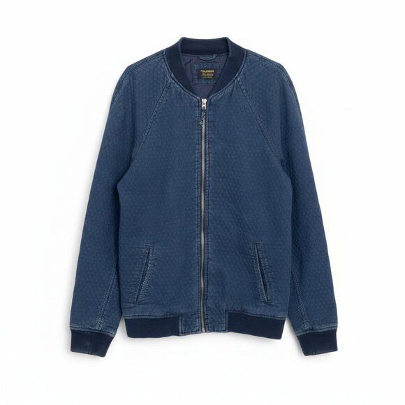 Pull & Bear Pull & Bear Men's Denim Quilt Bomber Jacket Blue S Size US S / EU 44-46 / 1 - 1 Thumbnail