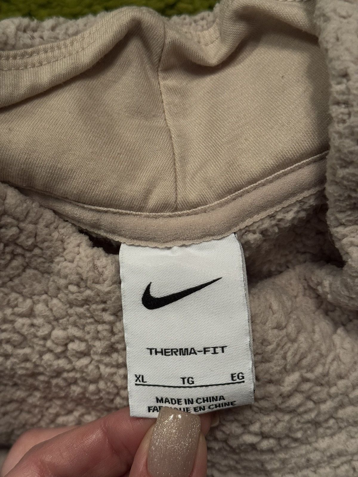 Designer × Nike 🧸 Nike teddy bear style knit swoosh logo sweatshirt Size XL / US 12-14 / IT 48-50 - 5 Thumbnail