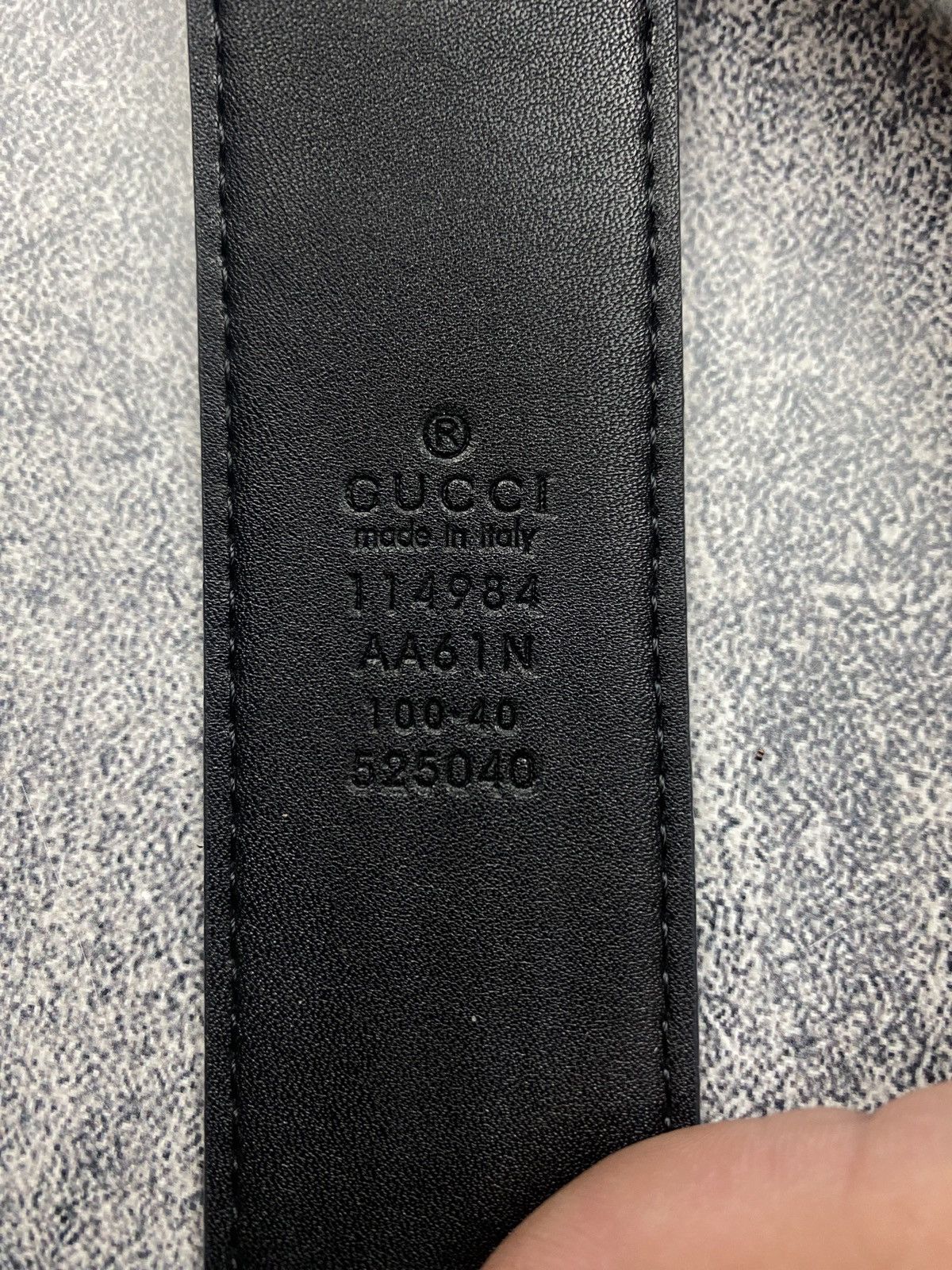 Gucci Gucci Belt 114984 Black Luxury Belt Size ONE SIZE - 3 Thumbnail