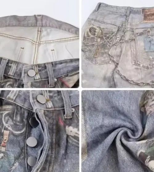 Jean Kuramochi x Kato 3D Chain Printed Jeans Size US 29 - 7 Thumbnail