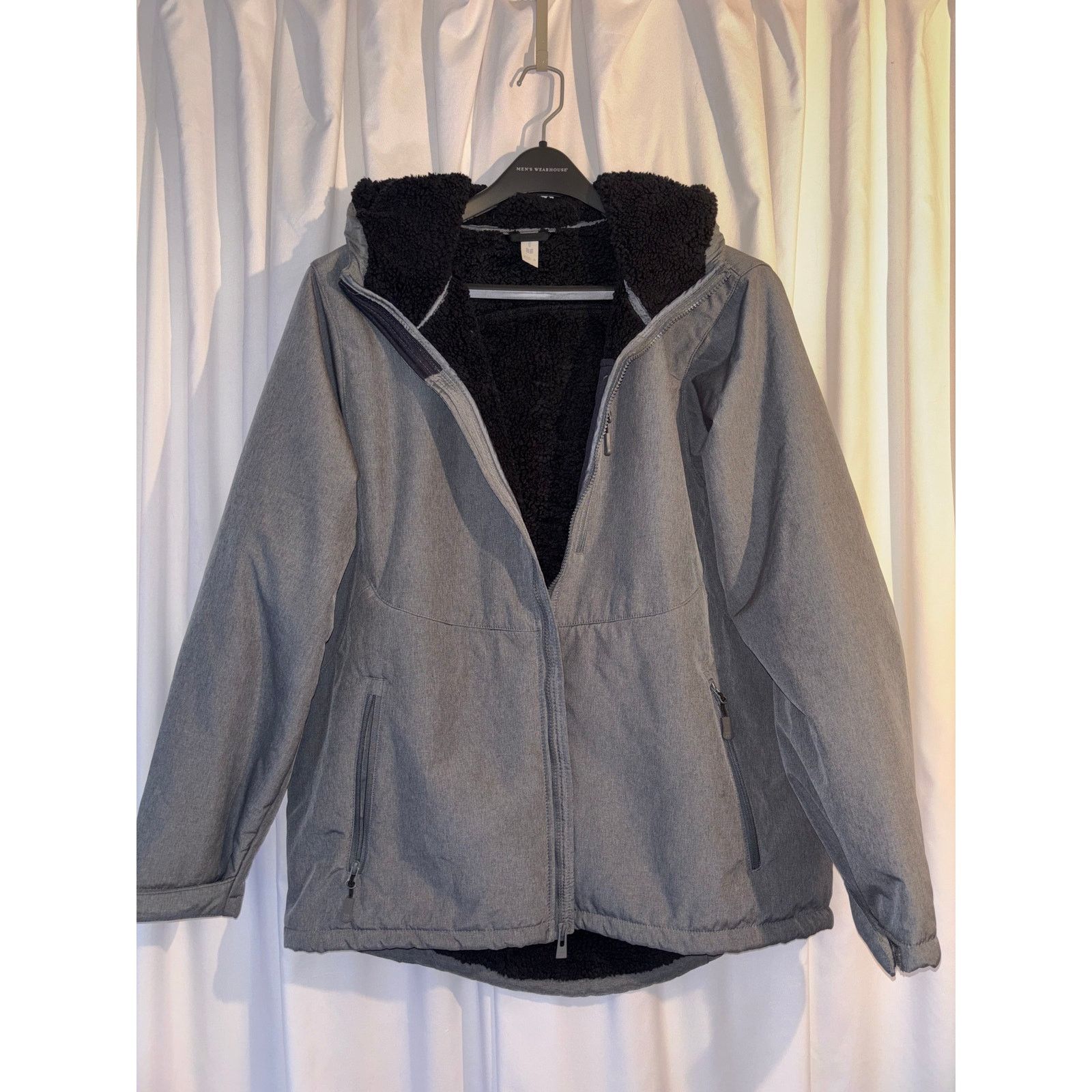 The Unbranded Brand All In Motion Gray Hooded Jacket Extra Large Size US XL / EU 56 / 4 - 6 Thumbnail