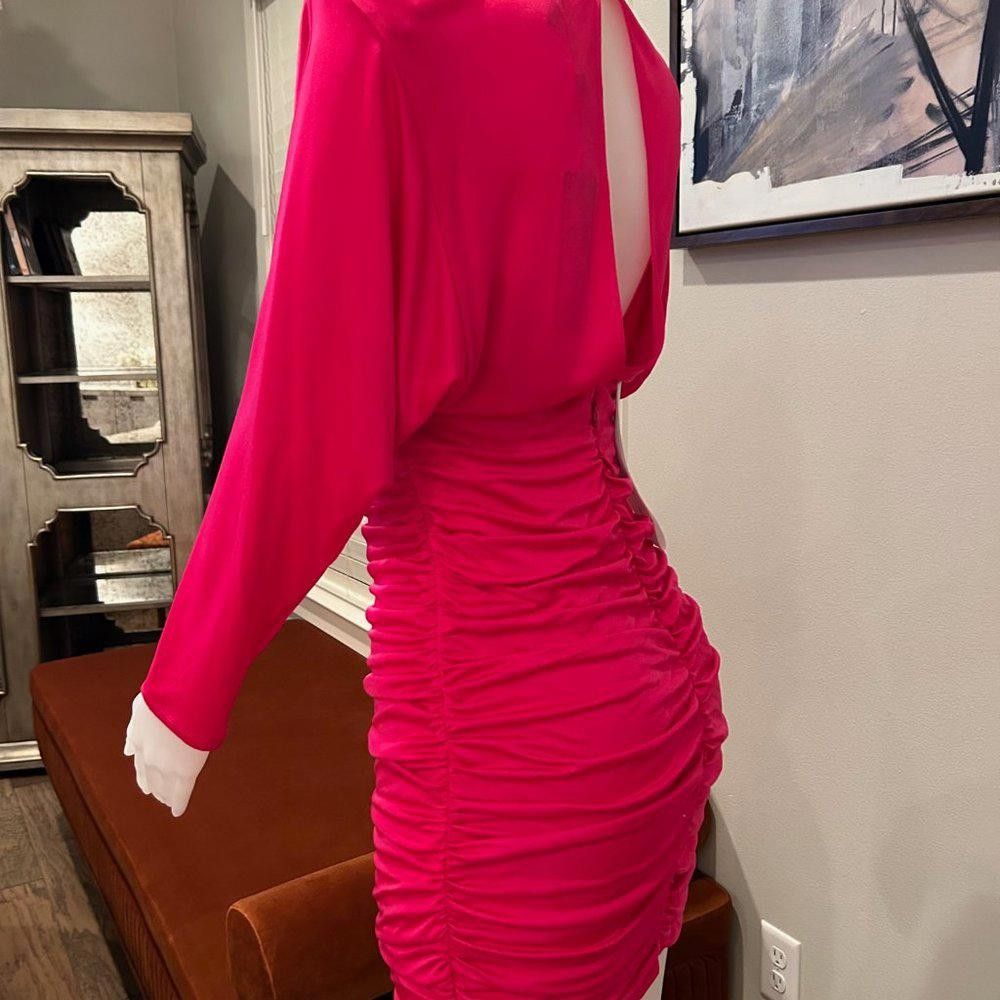 Bcbgmaxazria BCBG MaxAzria “Blouson” Mini Dress Size L / US 10 / IT 46 - 7 Thumbnail