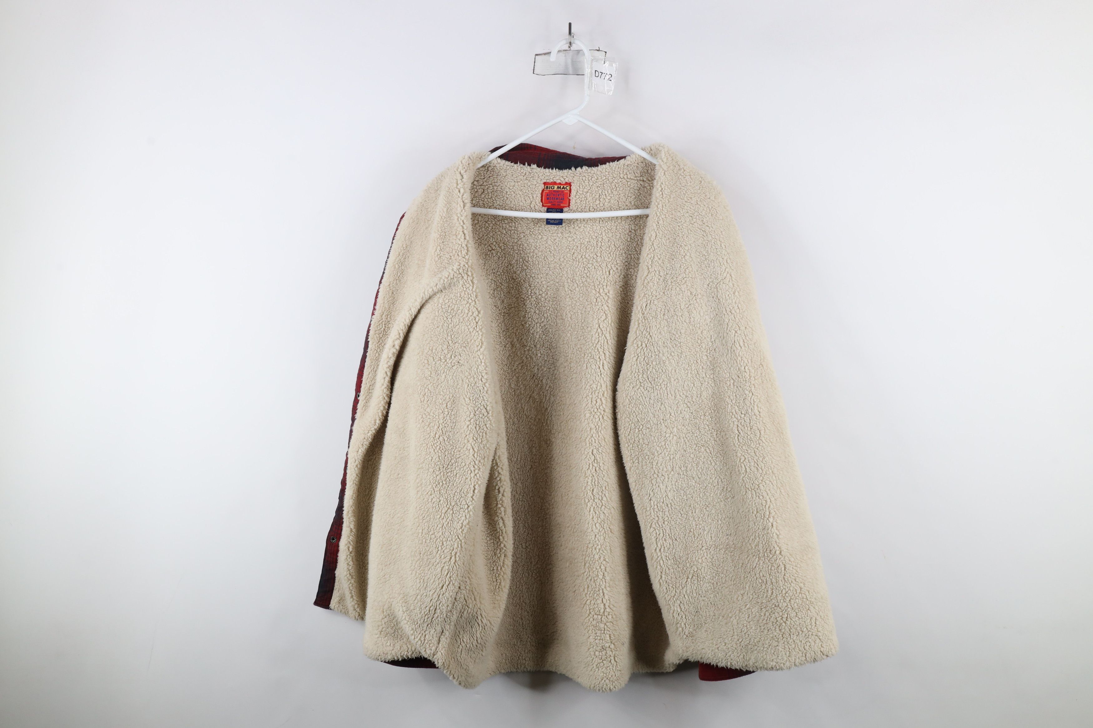 Vintage Vintage 90s Big Mac Pile Fleece Lined Flannel Shirt Jacket Size US XXL / EU 58 / 5 - 8 Thumbnail