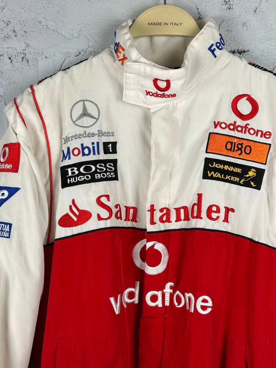 Mercedes-Benz × Vintage Vintage Mercedes-Benz Lewis Hamilton Mobil 1 Racing Jacket Size S / US 4 / IT 40 - 4 Thumbnail