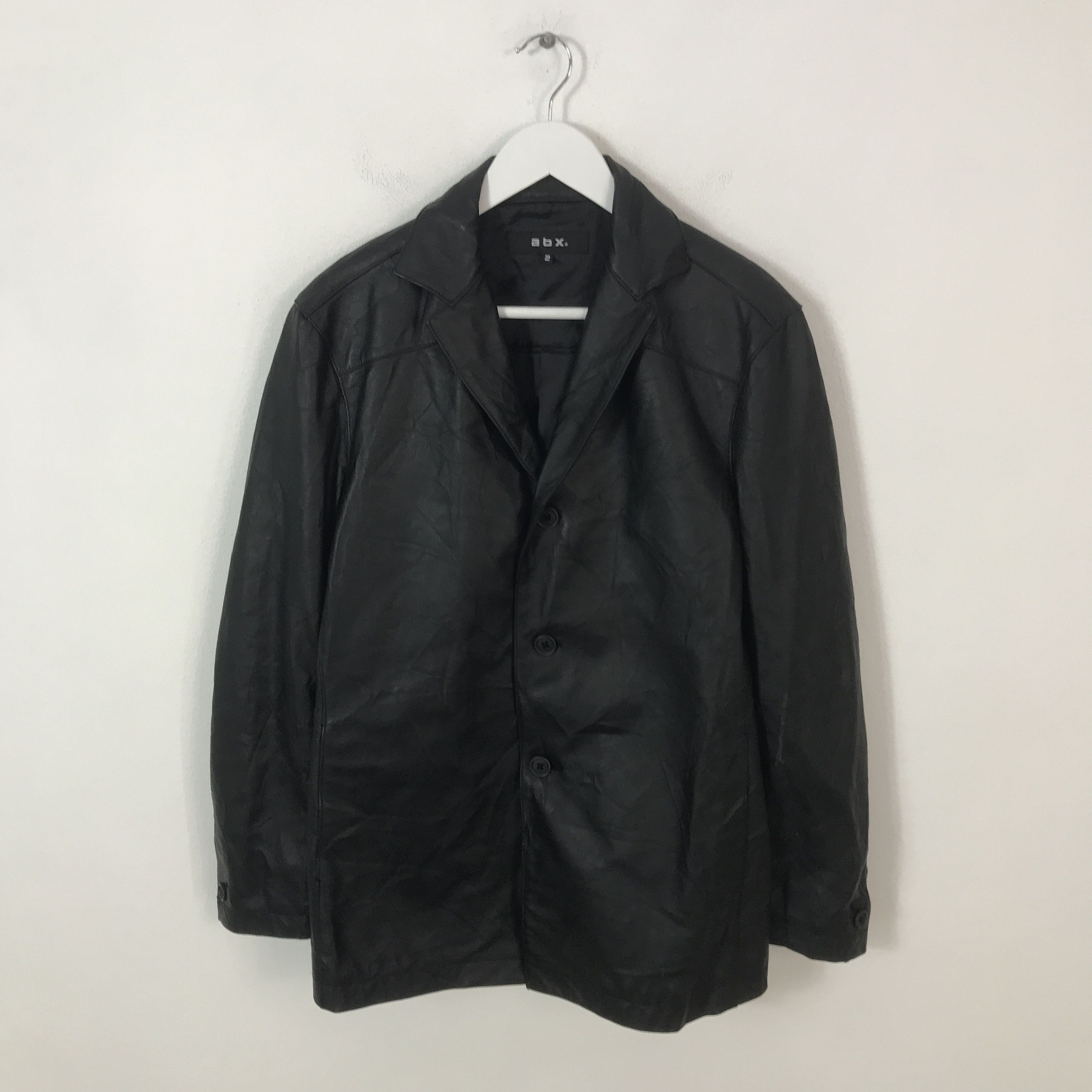 Japanese Brand abx leather punk Style jacket K65B5 Size US M / EU 48-50 / 2 - 1 Thumbnail
