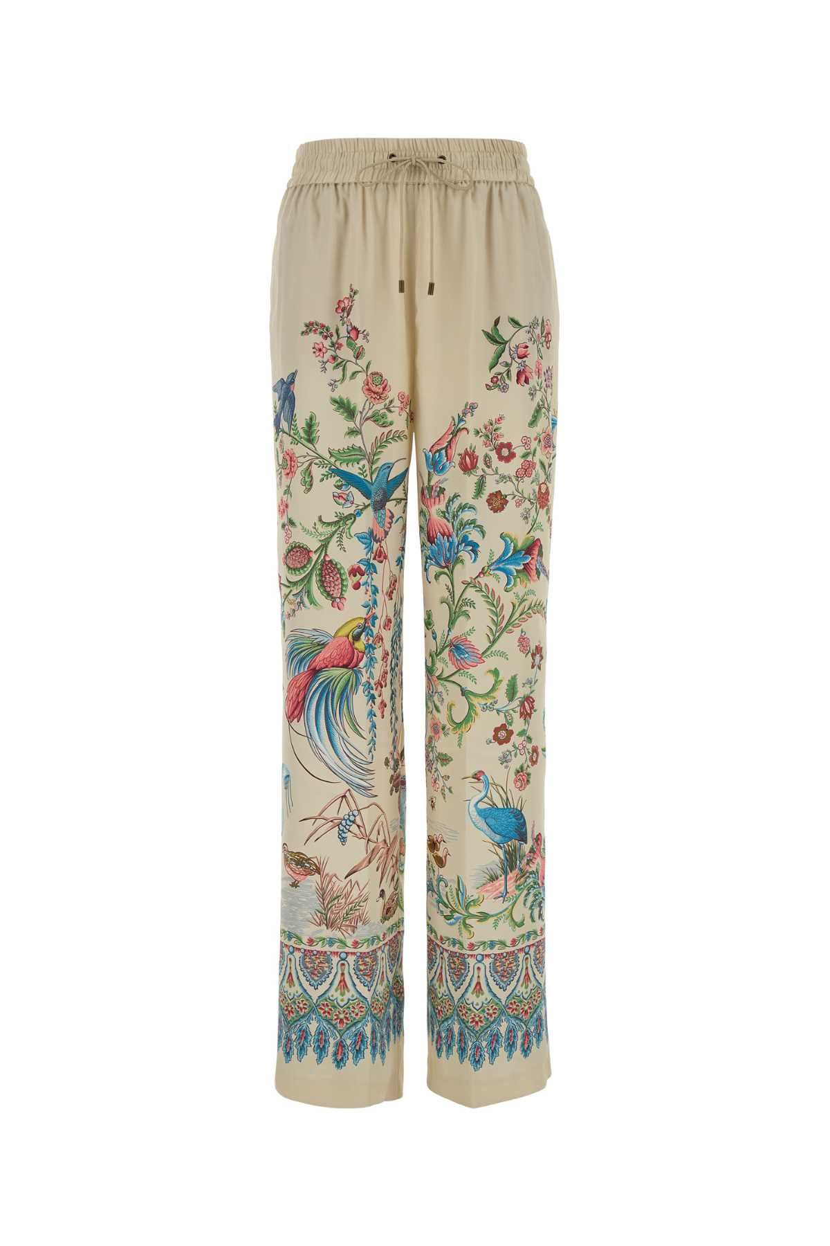 Etro Printed Satin Pant Size 30" / US 8 / IT 44 - 1 Thumbnail
