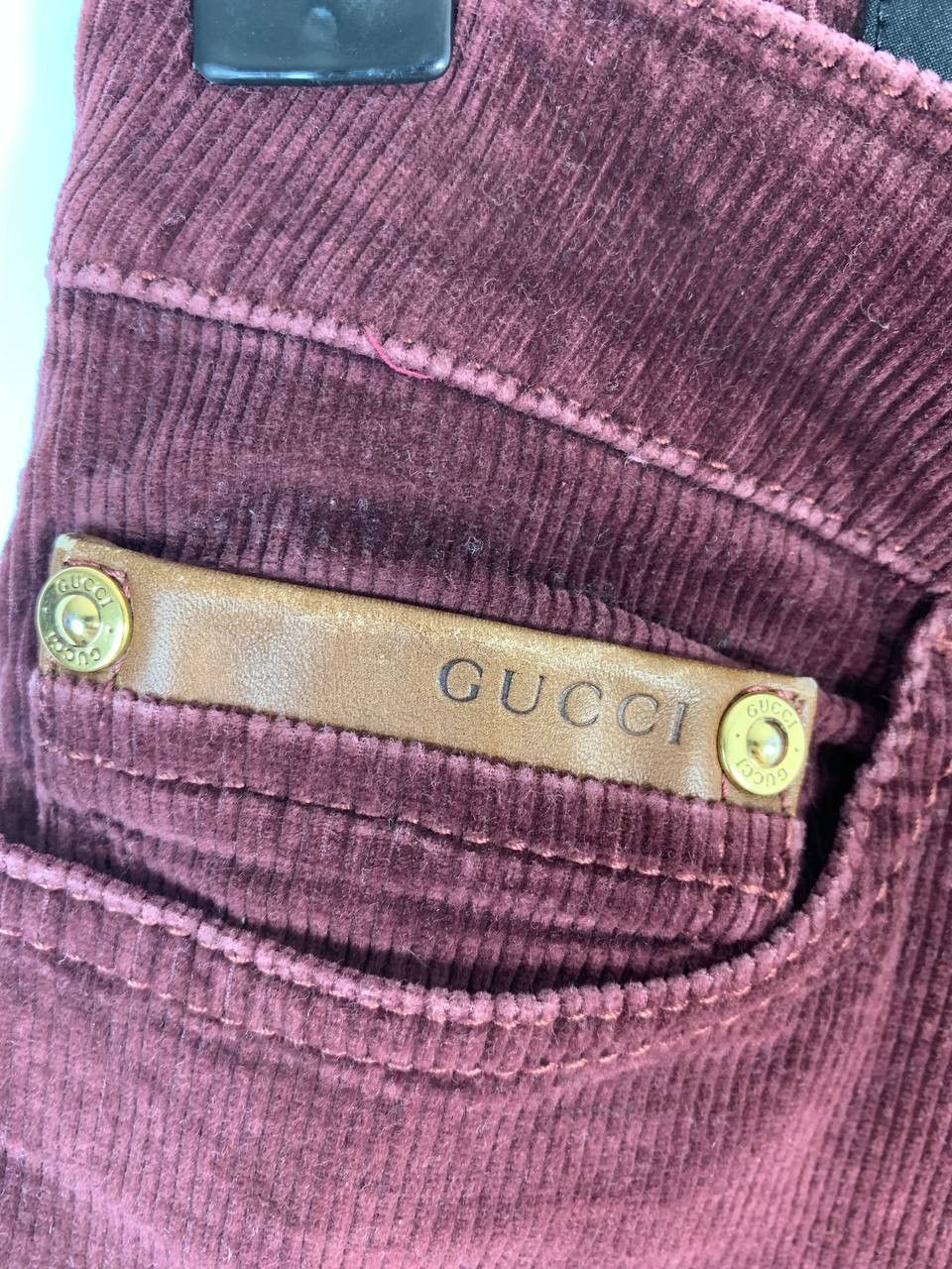Gucci Women's Skinny Legging purple Cotton Elastane Velvet Pants Size 27" / US 4 / IT 40 - 3 Thumbnail