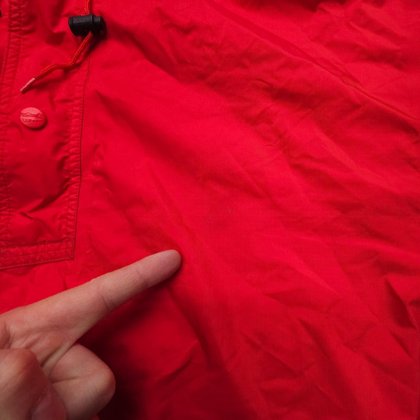 Vintage VINTAGE L.L. Bean Windbreaker Jacket Mens Large Red 1/4 Zip 90s Gorpcore Rain Windbreaker Size US L / EU 52-54 / 3 - 5 Thumbnail