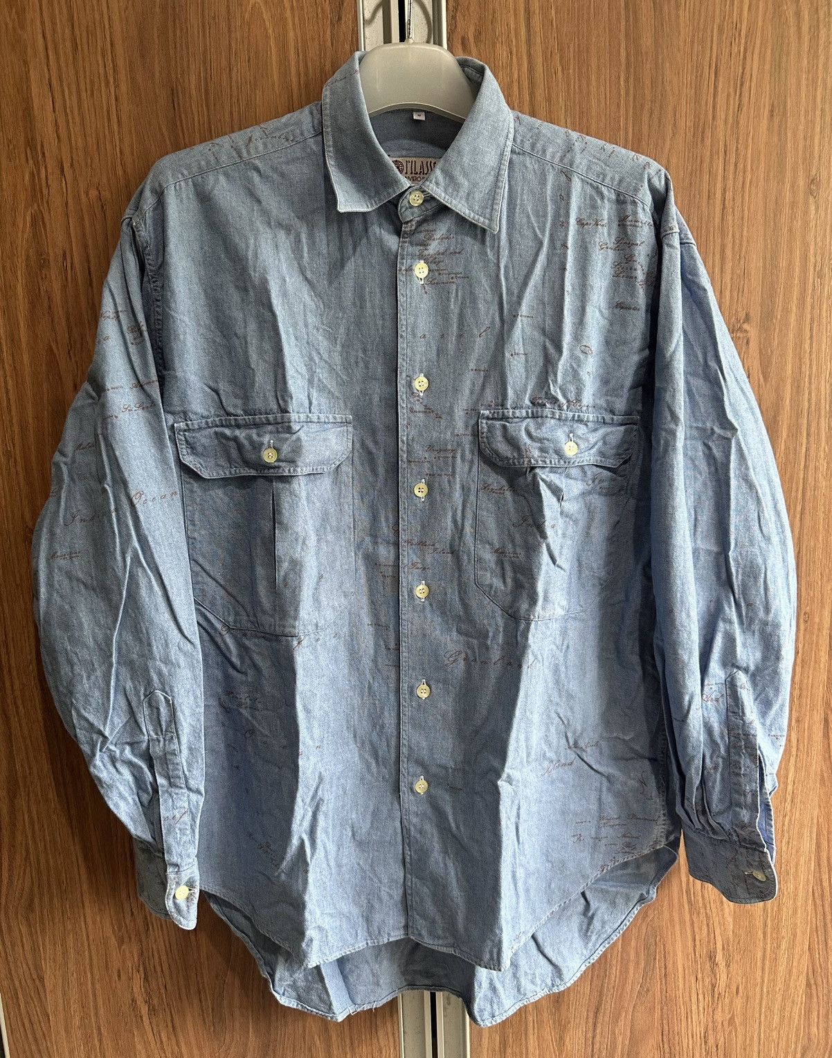 Alviero Martini ALVIERO MARTINI 1’CLASSE PRIMA CLASSE CHAMBRAY SHIRT Size US S / EU 44-46 / 1 - 1 Thumbnail