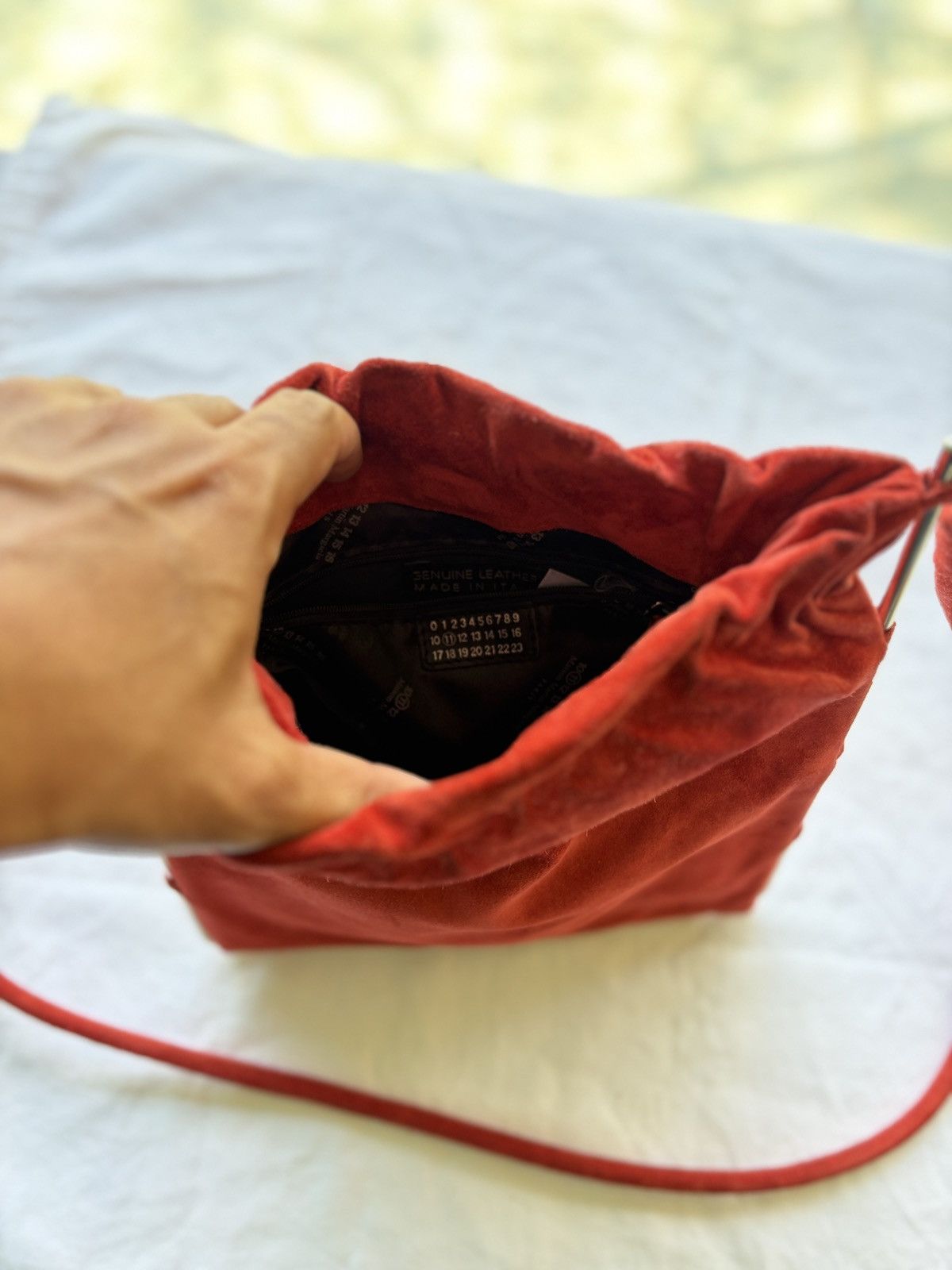 Maison Margiela Margiela suede bag Size ONE SIZE - 20 Thumbnail