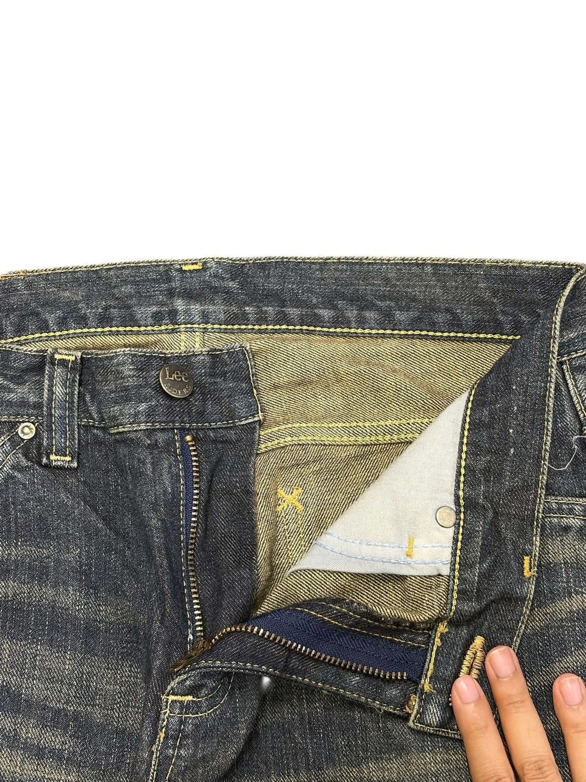 Lee Vintage Lee Riders Rusty Mud Wash Distress Flare Jeans Size 28" / US 6 / IT 42 - 5 Thumbnail