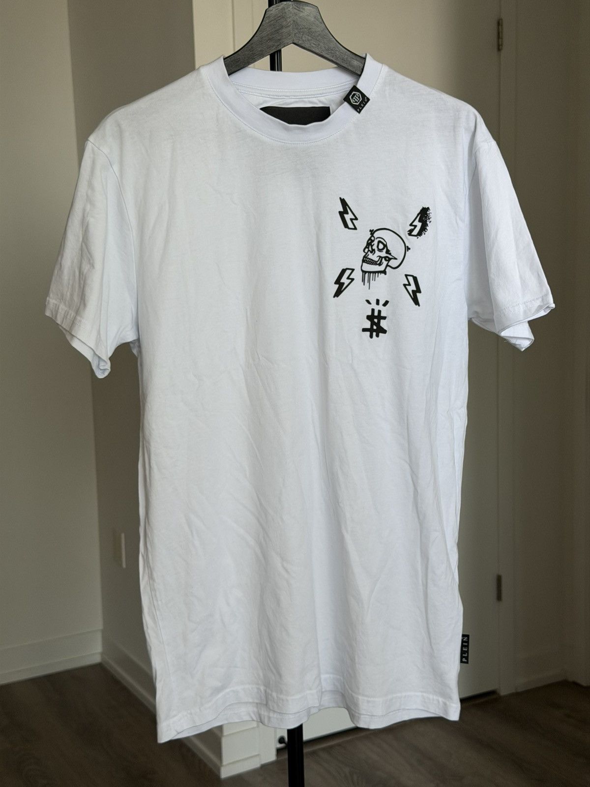 Philipp Plein Philipp Plein Skull Lightning Graphic Tee White Size S Size US S / EU 44-46 / 1 - 2 Thumbnail