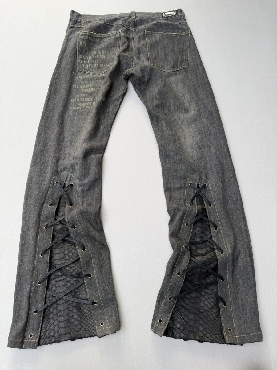 In The Attic lace up flare jeans Size US 31 - 5 Thumbnail