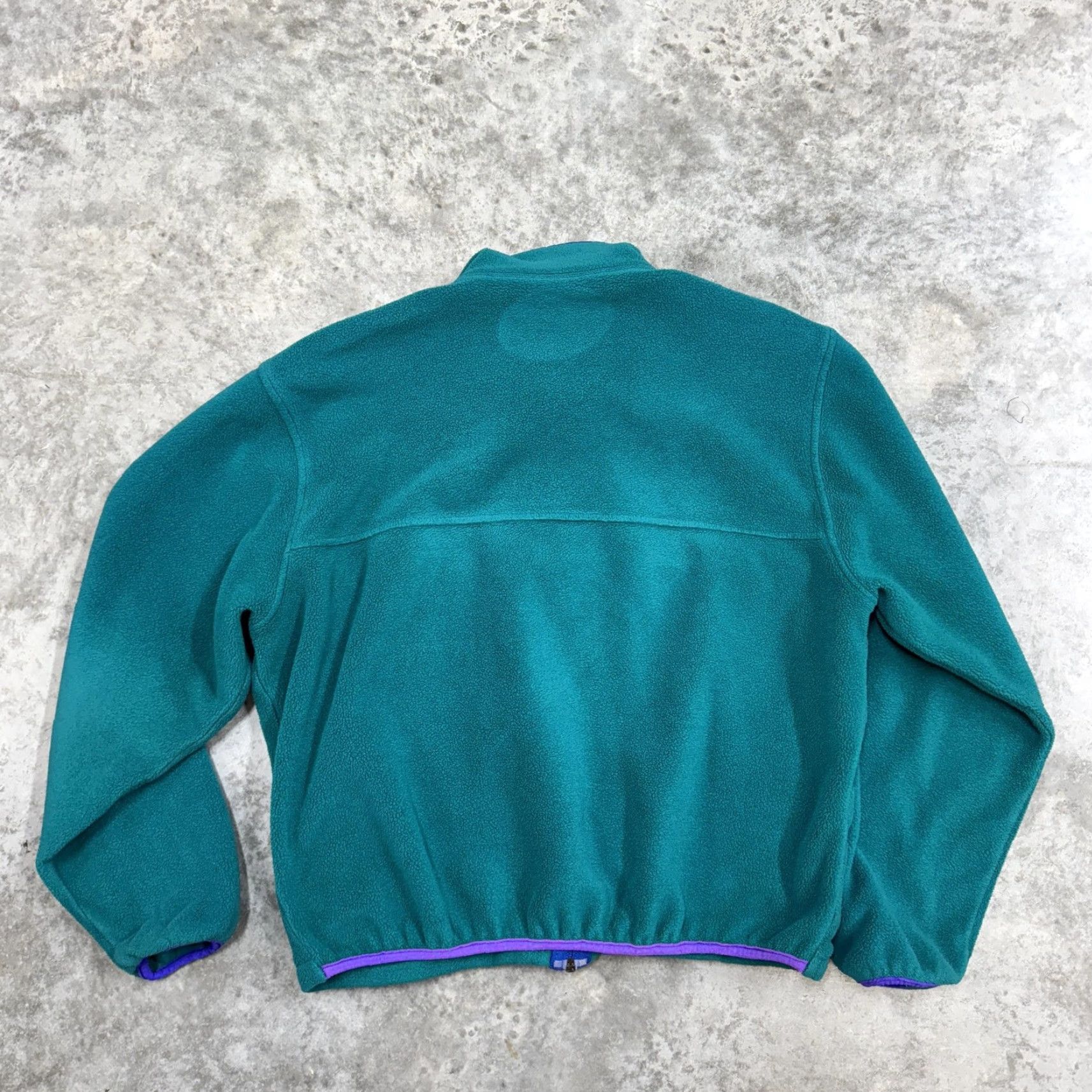 Vintage VINTAGE L.L. Bean Jacket Mens M Teal Fleece Full Zip Mock Neck Outdoor 90s Green Casual Zip Pockets Bomber Jacket Mens Vintage 90s Size US M / EU 48-50 / 2 - 5 Thumbnail