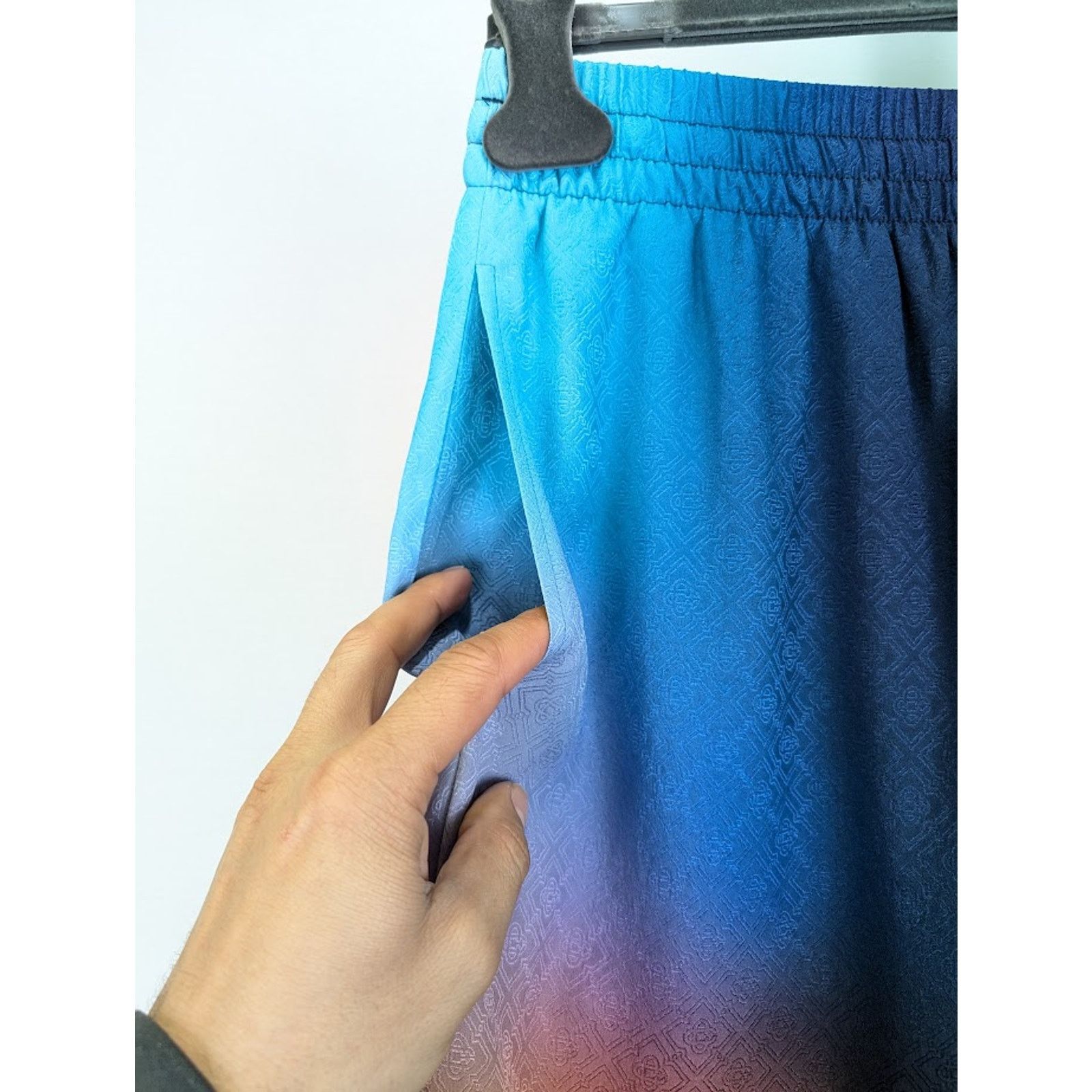 Casablanca o1rshd1 DUP / Drawstring Silk Shorts in Gradient Size US 38 / EU 54 - 6 Thumbnail