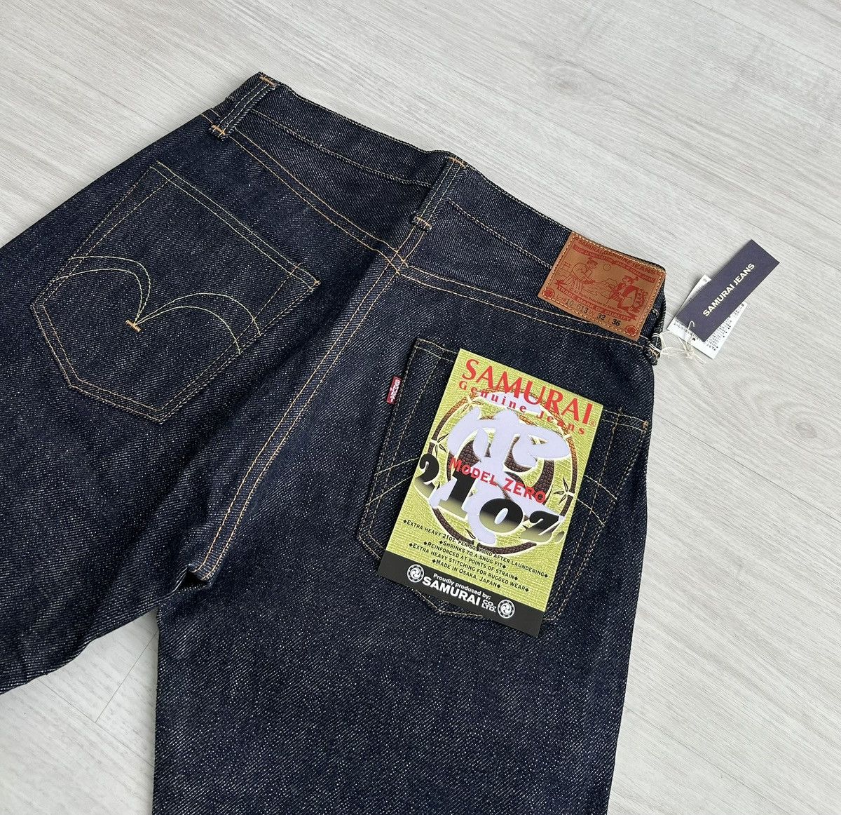 RARE VINTAGE SAMURAI JEANS MODEL ZERO 21oz
