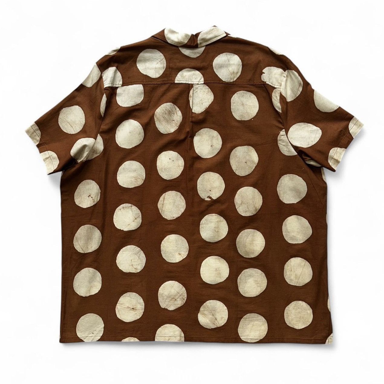 Other Studio 189 Handbatik Brown Polka Dot Camp Shirt- Size 4XL Size US XXL / EU 58 / 5 - 2 Thumbnail