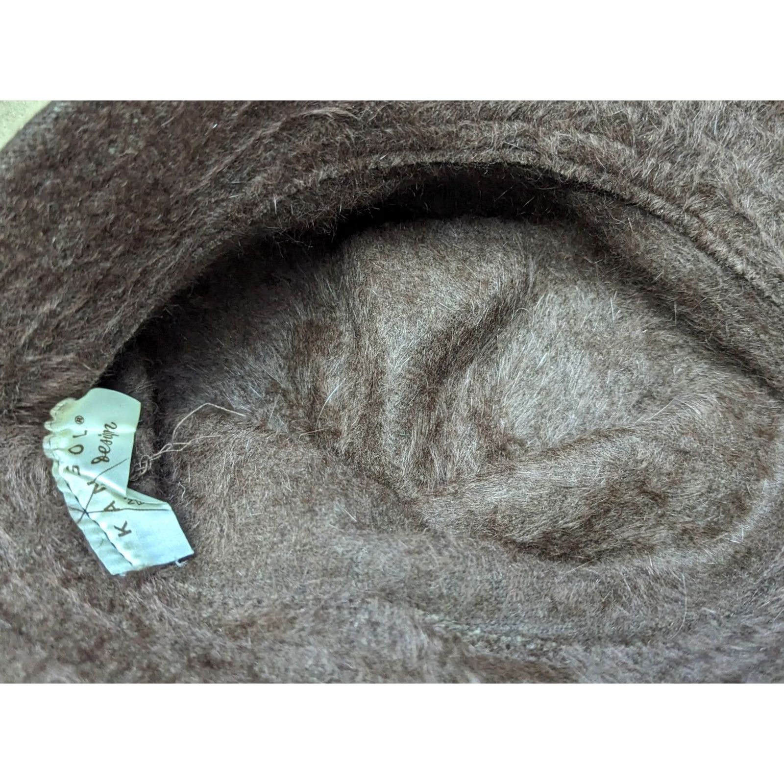 Kangol VINTAGE Kangol Brown Fuzzy Furgora Angora Bucket Hat Size Medium Y2K 90s Size ONE SIZE - 3 Thumbnail