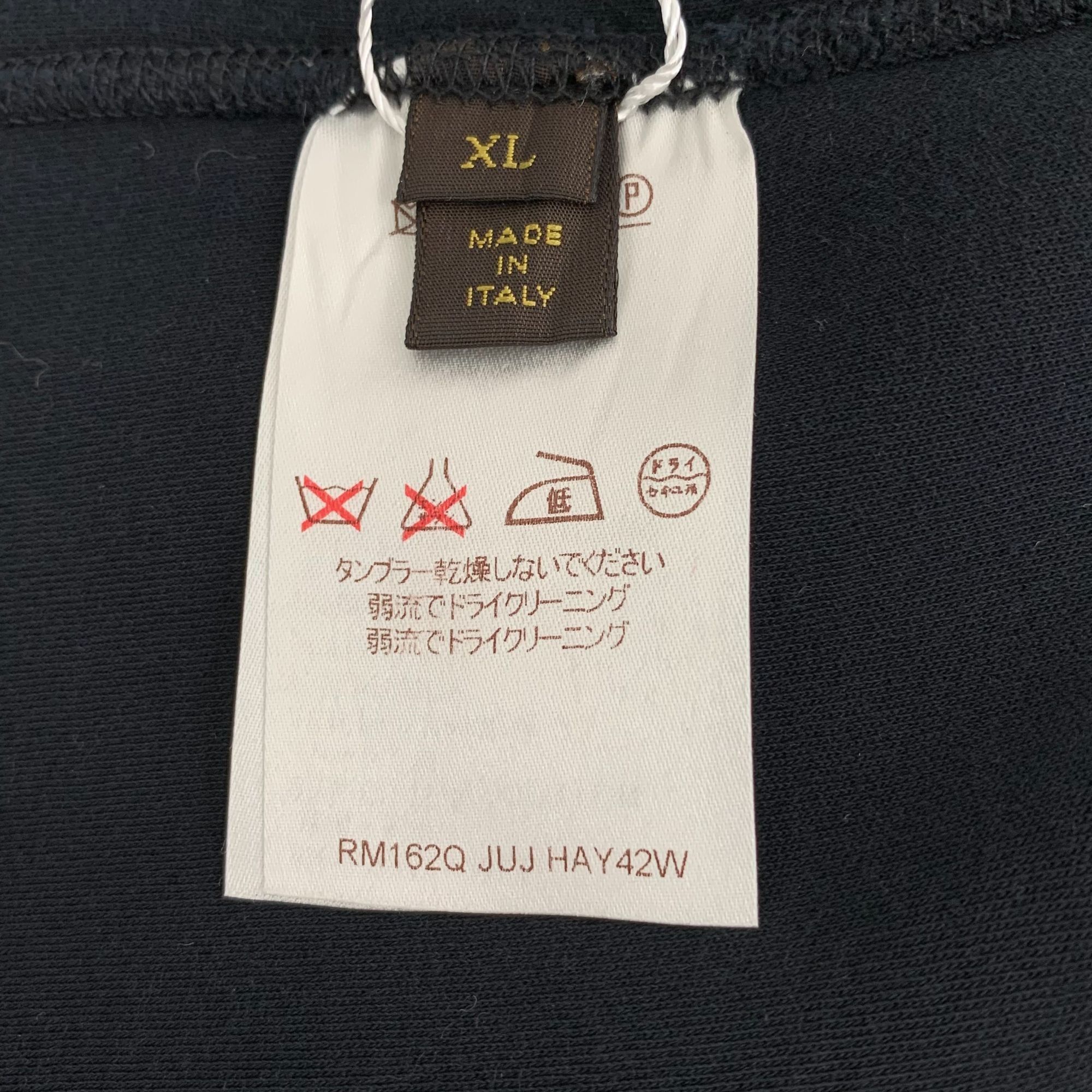 Louis Vuitton Louis Vuitton Black Cotton Hooded Zip-Up Hoodie XL Size XL / US 12-14 / IT 48-50 - 4 Thumbnail
