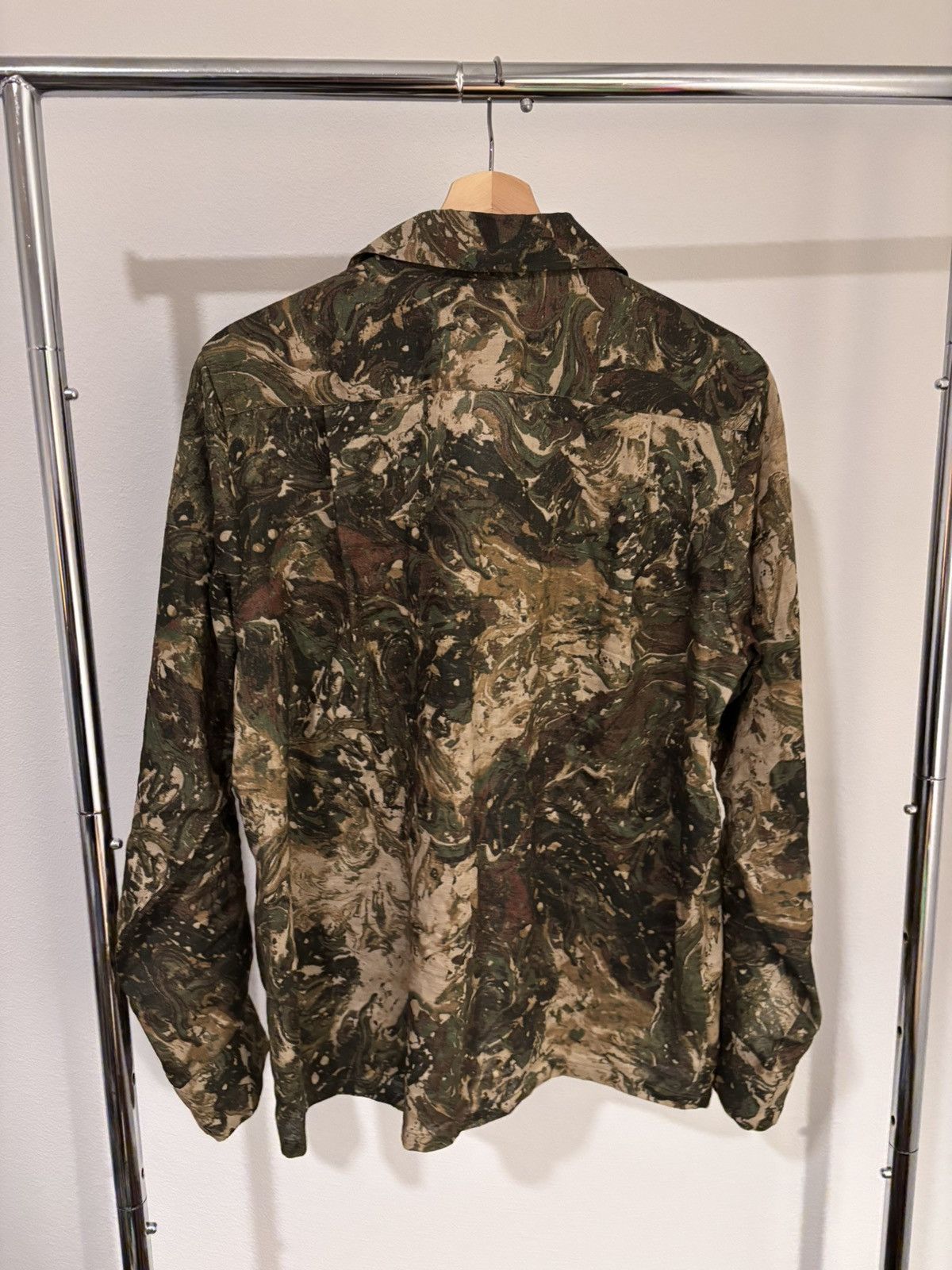 South2 West8 Marble Camo Linen Hunting Shirt Size US S / EU 44-46 / 1 - 2 Thumbnail