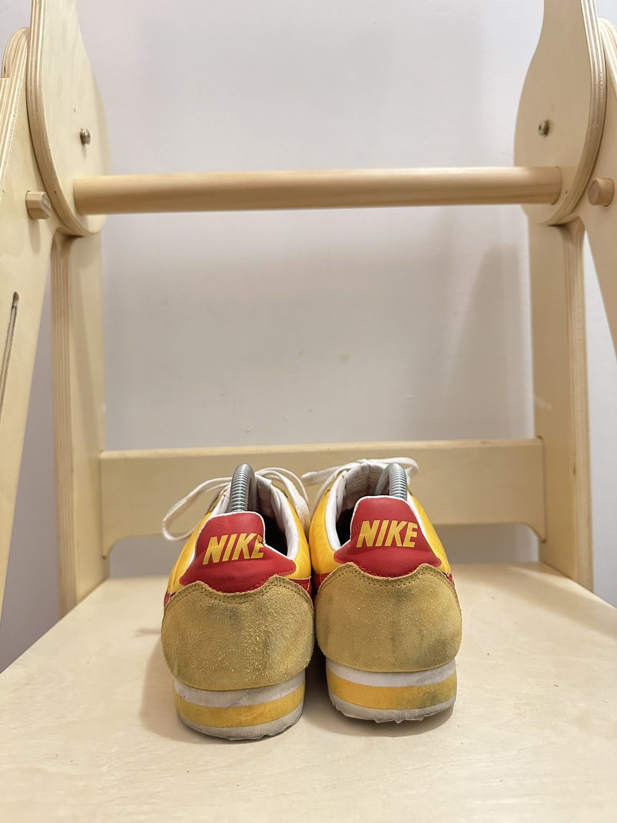 Nike × Vintage Nike Cortez Classic Nylon University Yellow/Red Size US 9 / EU 42 - 5 Thumbnail