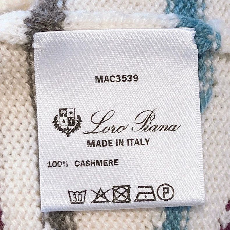 Loro Piana LORO PIANA Color striped cashmere knit sweater top Size M / US 6-8 / IT 42-44 - 8 Thumbnail