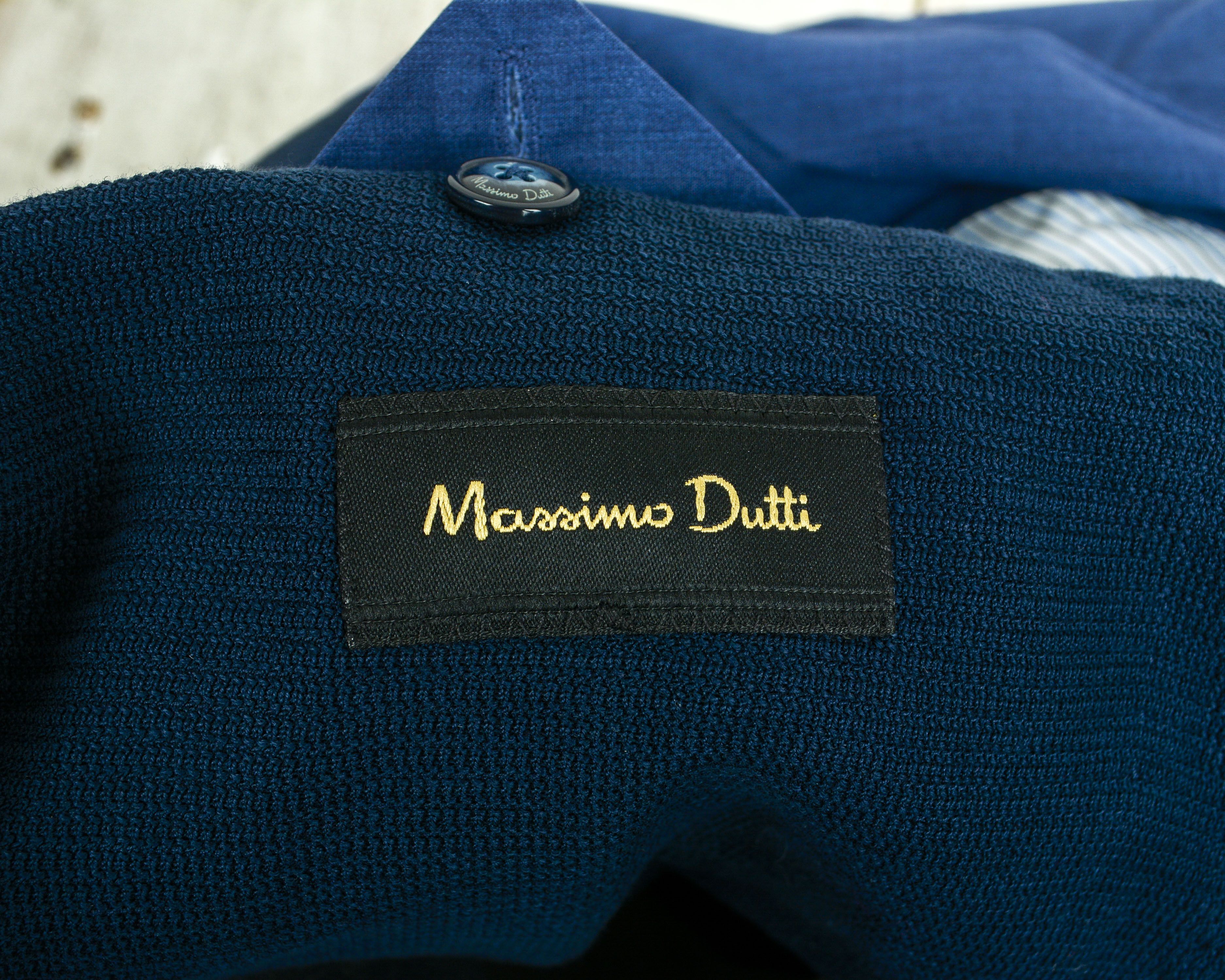 Massimo Dutti Cotton M Blazer US 40 Suit Jacket Slim fit EU 50 Coat Sport Size 40R - 7 Thumbnail