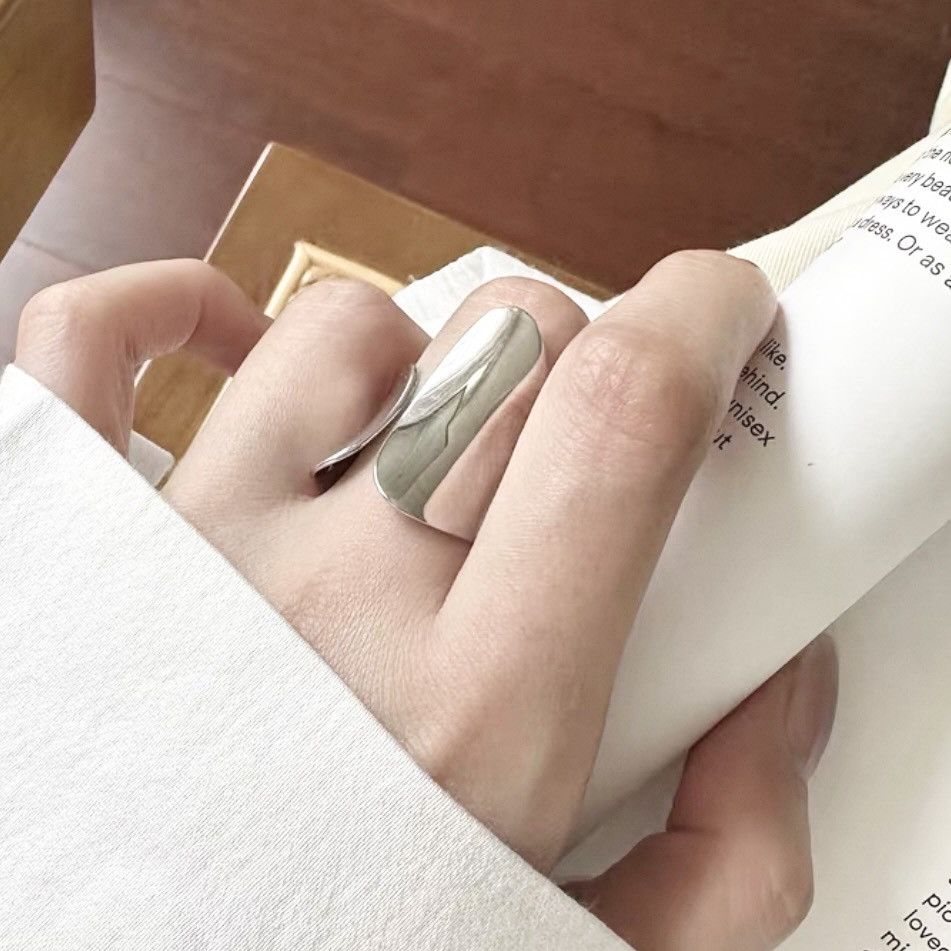 Japanese Brand × Vintage STEAL! Japan Asymmetrical Steer Sliver Ring Size ONE SIZE - 5 Thumbnail
