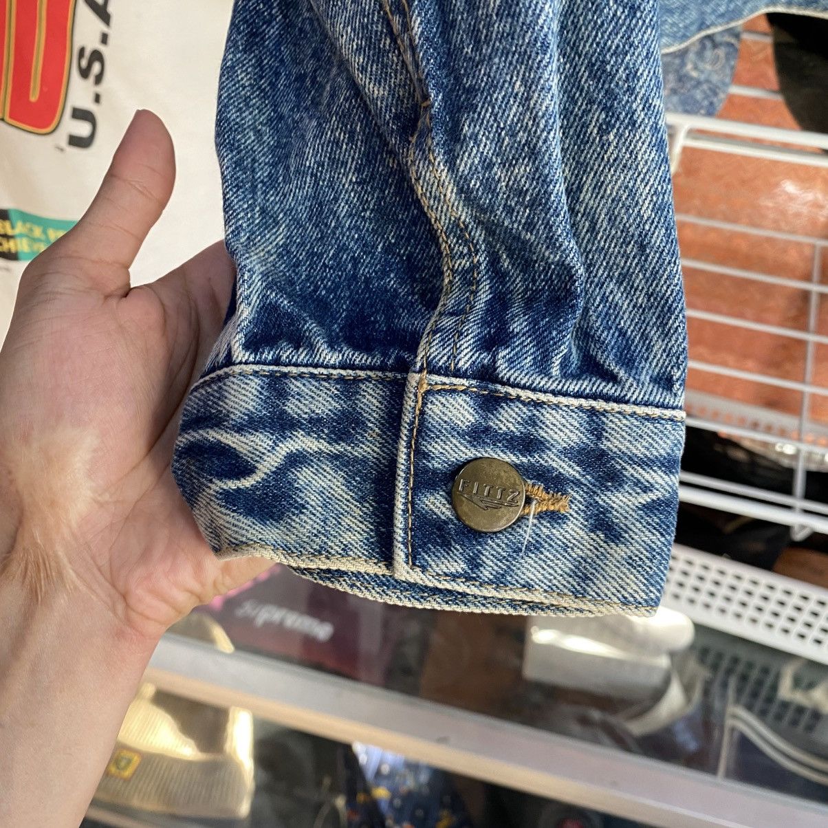 Japanese Brand Vintage Fittz International Denim Jacket Size US S / EU 44-46 / 1 - 6 Thumbnail