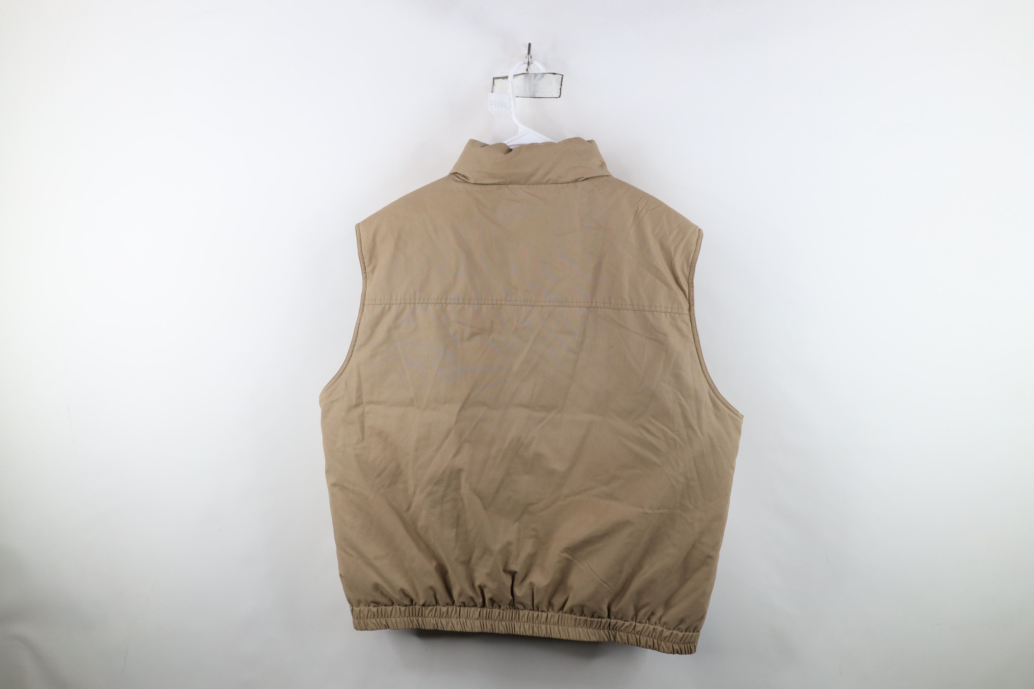 Lands' End Vintage 90s Lands End Duck Goose Down Puffer Vest Jacket Tan Size US XL / EU 56 / 4 - 13 Thumbnail
