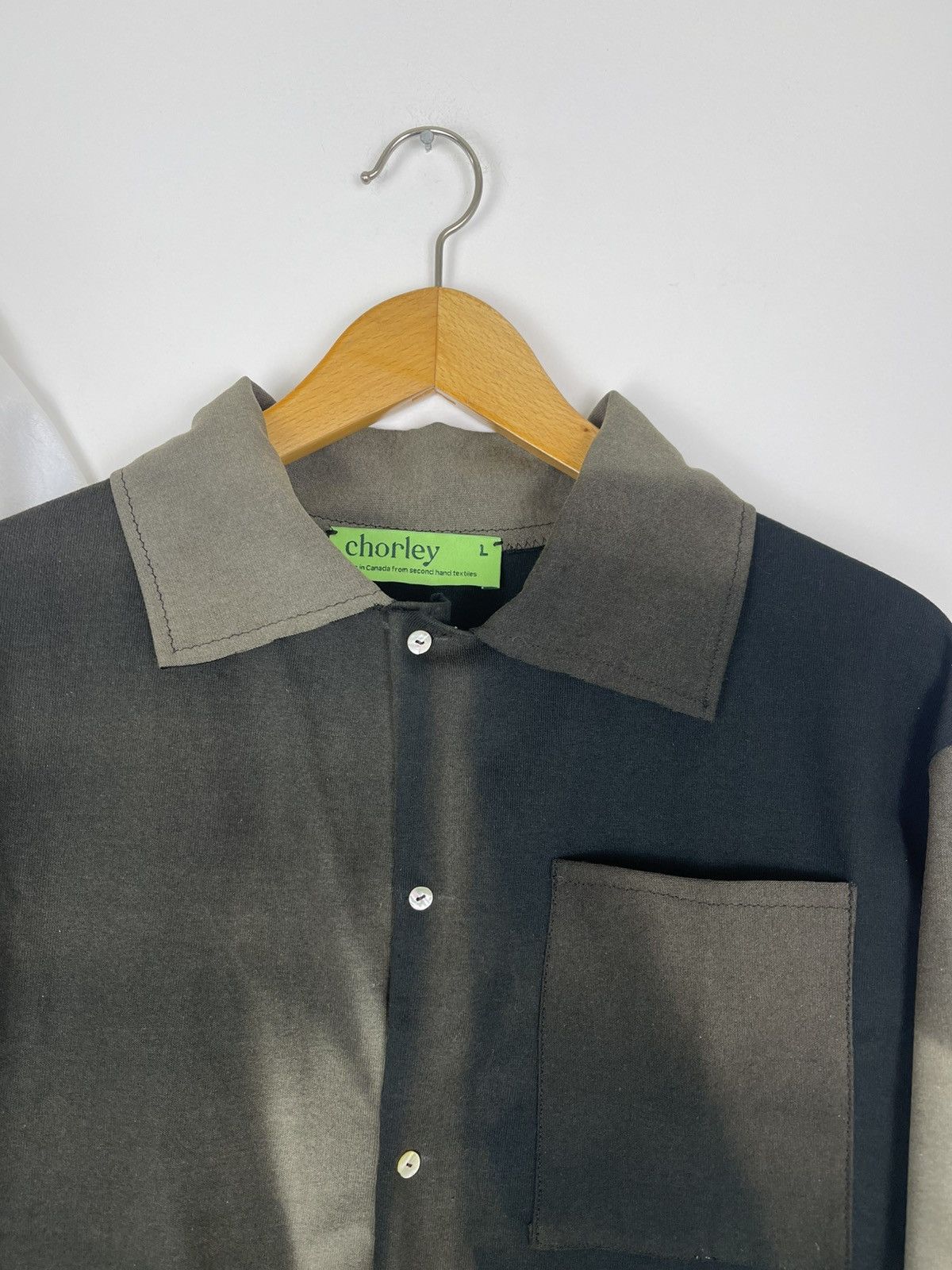 Chorley Insane Chorley Sun Faded Ribbed Knit Button Up Shirt Cotton Size US L / EU 52-54 / 3 - 2 Thumbnail