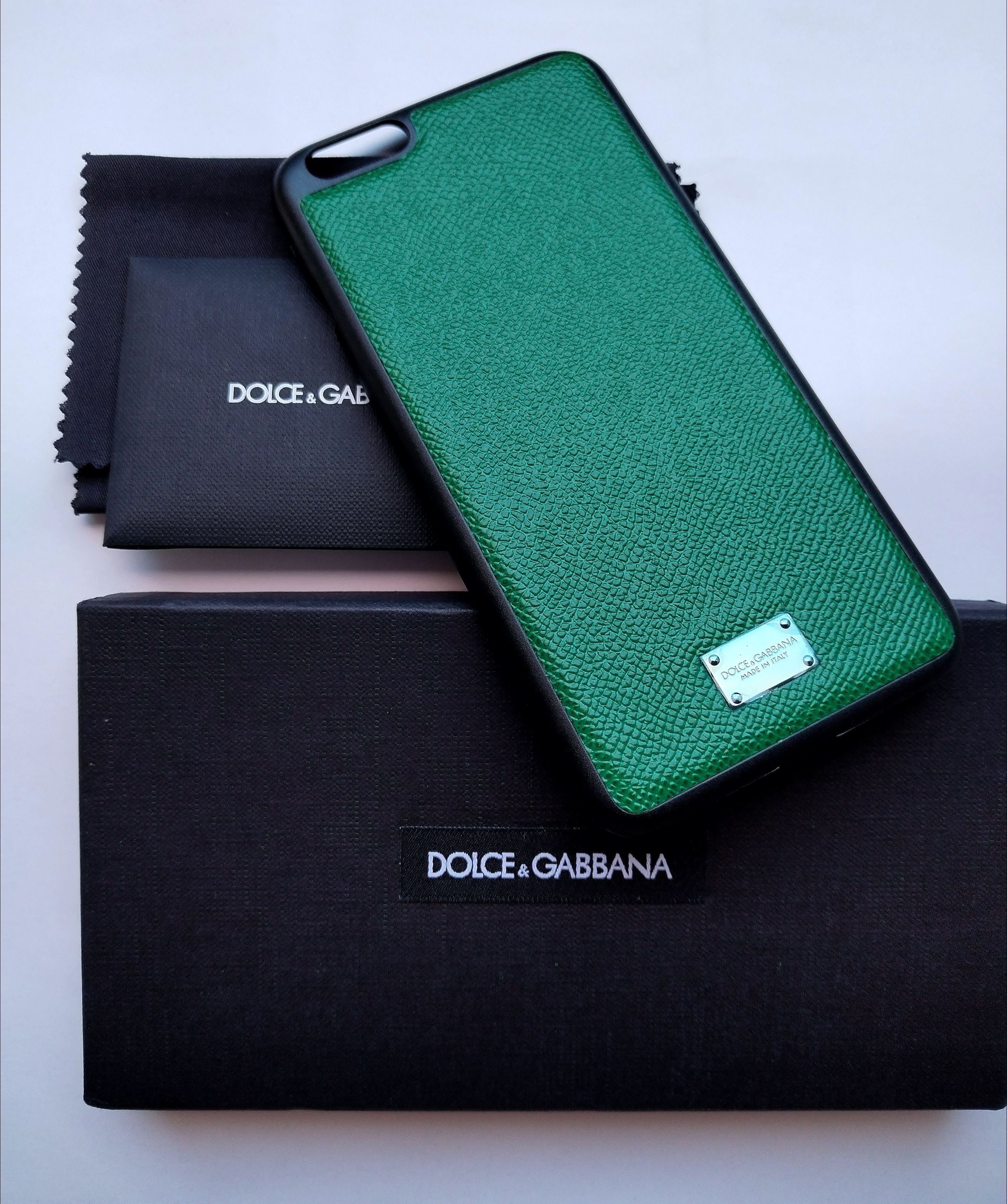 Dolce & Gabbana iphone 7/8 Plus case green saffiano leather Size ONE SIZE - 16 Thumbnail