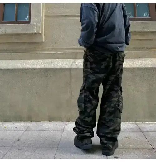 American Edition × Designer × Handmade Bag camo skate hiphop baggy cargo pants Size US 34 / EU 50 - 4 Thumbnail