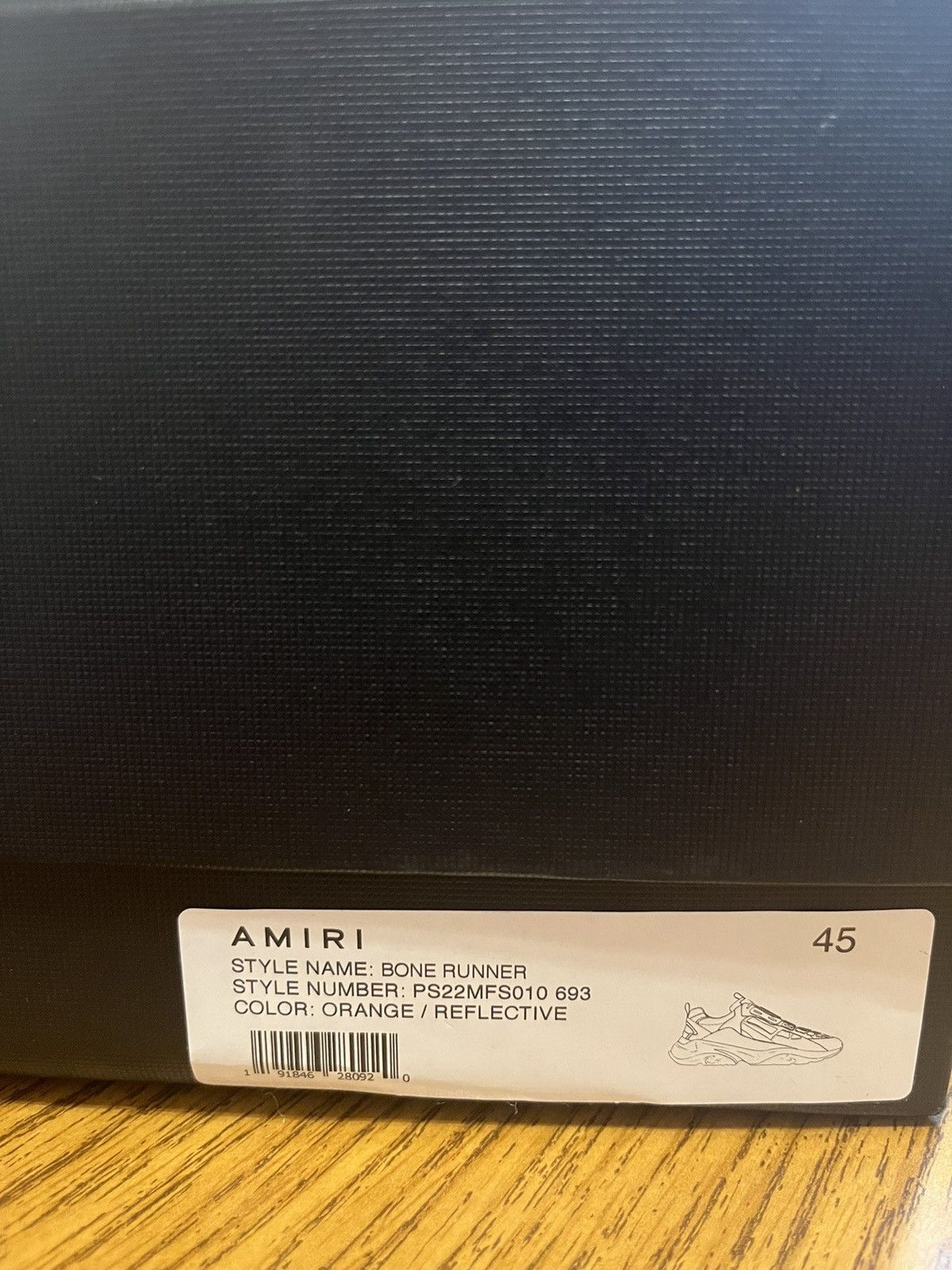 Amiri Amiri Bonerunner Sneaker (Orange) Size US 12 / EU 45 - 10 Thumbnail