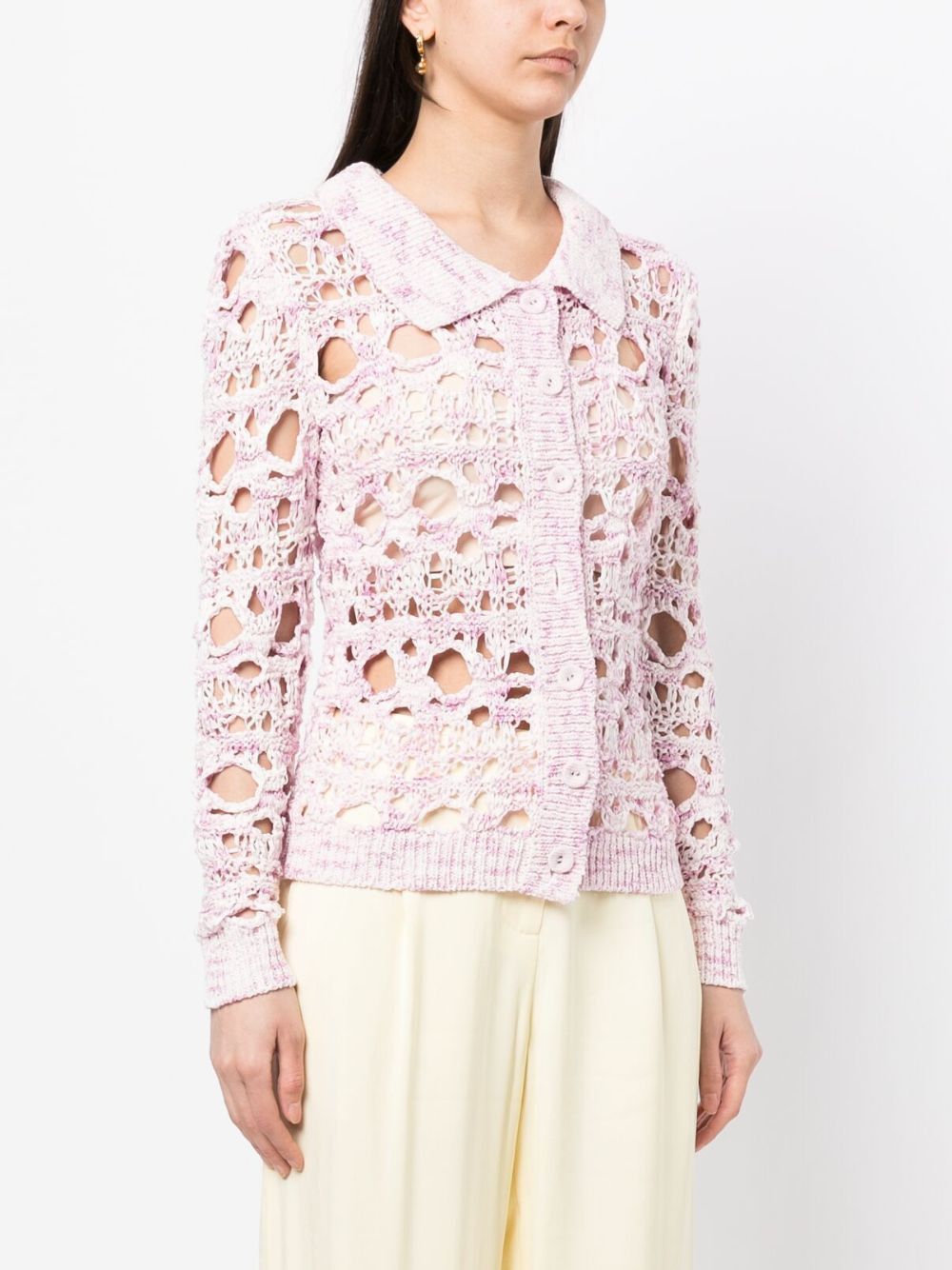 Christopher Esber Crochet Button Up Cardigan Size XS / US 0-2 / IT 36-38 - 4 Thumbnail