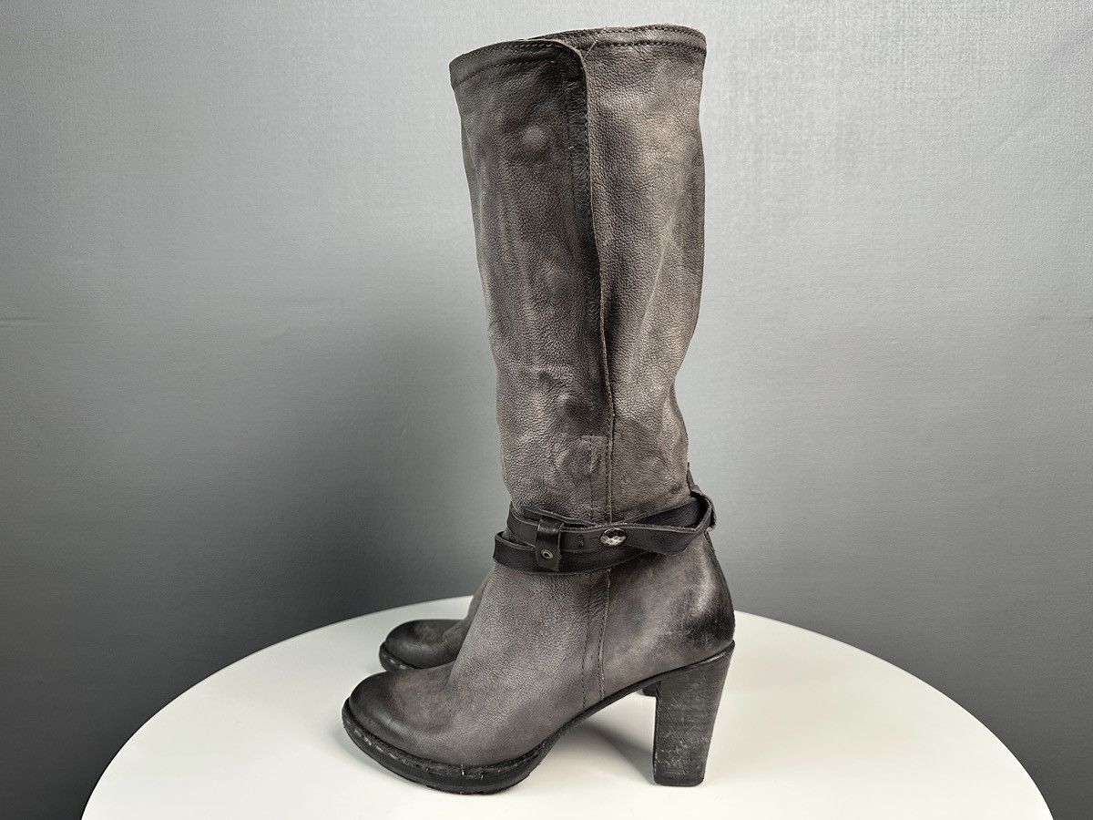 A.S.98 A.S.98 Airstep Leather Tall Boots Biker Boho Buckle Strap Size US 10 / IT 40 - 11 Thumbnail