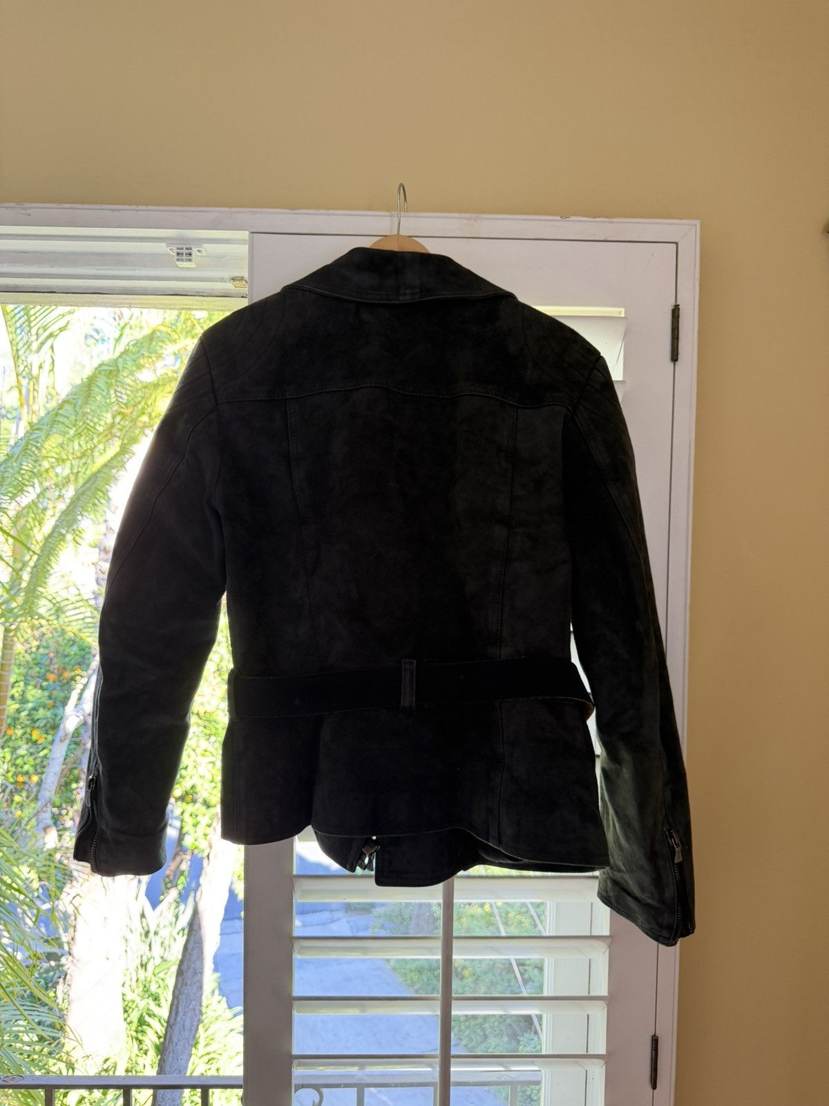 Versace Archive Versace dark green suede biker leather jacket medium Size US M / EU 48-50 / 2 - 4 Thumbnail
