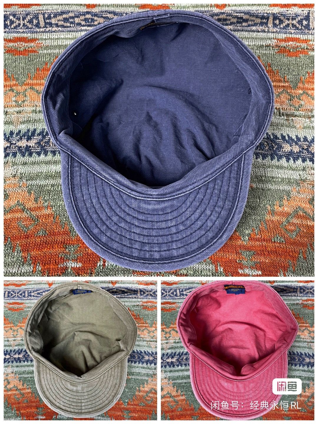 Ralph Lauren × Rugby Ralph Lauren Ralph Lauren rugby Rare Soft peak Baseball Hat Cap Size ONE SIZE - 5 Thumbnail