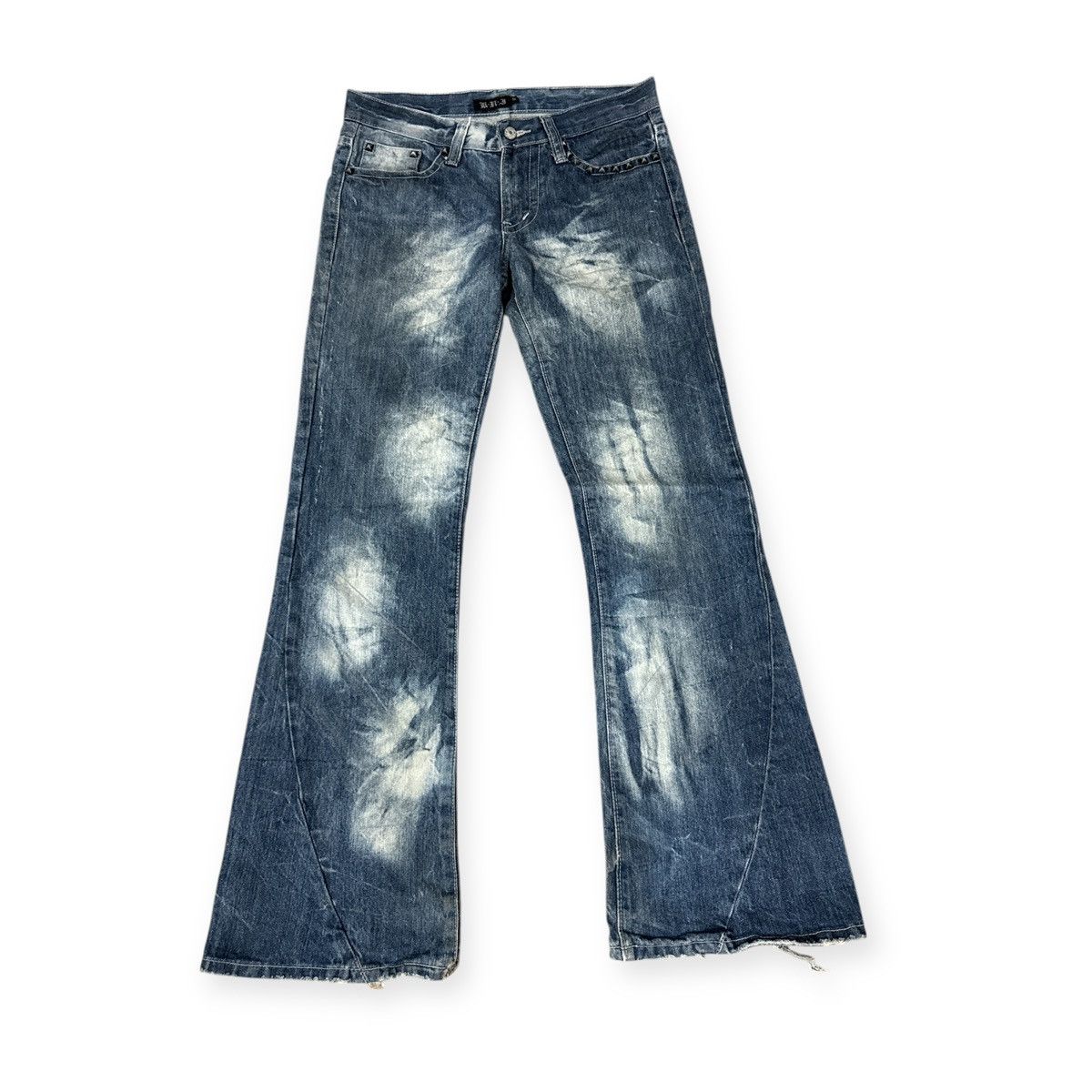 If Six Was Nine JAPANESE BRAND PUNK STYLE FLARE JEANS Size US 32 / EU 48 - 1 Thumbnail