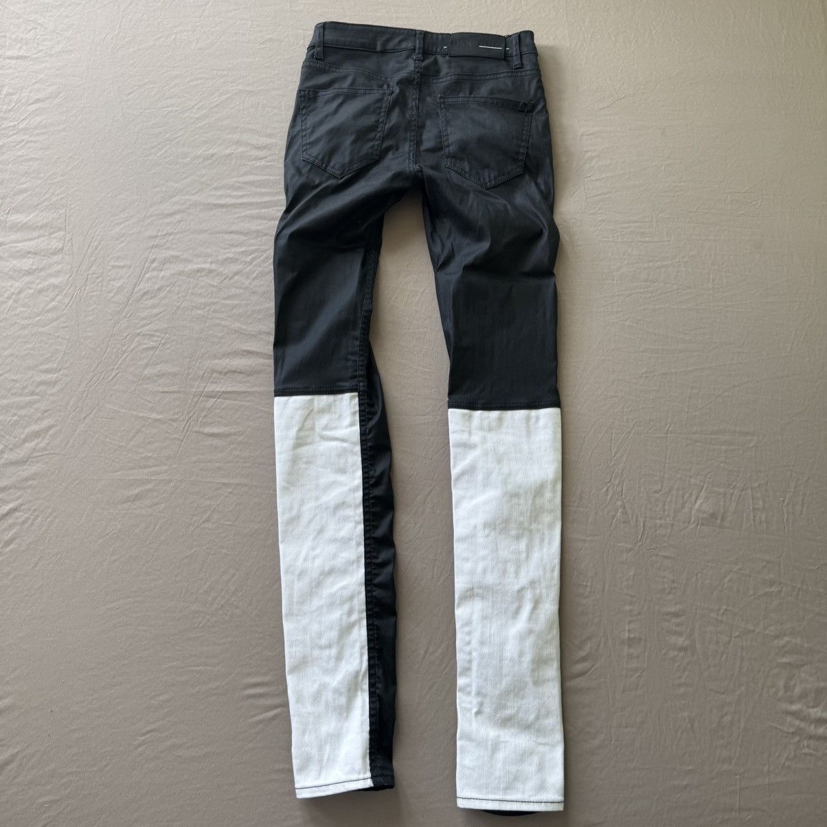 Blk Dnm BLK DNM Skinny Faux Leather Colorblock Pants Size 26" / US 2 / IT 38 - 2 Thumbnail