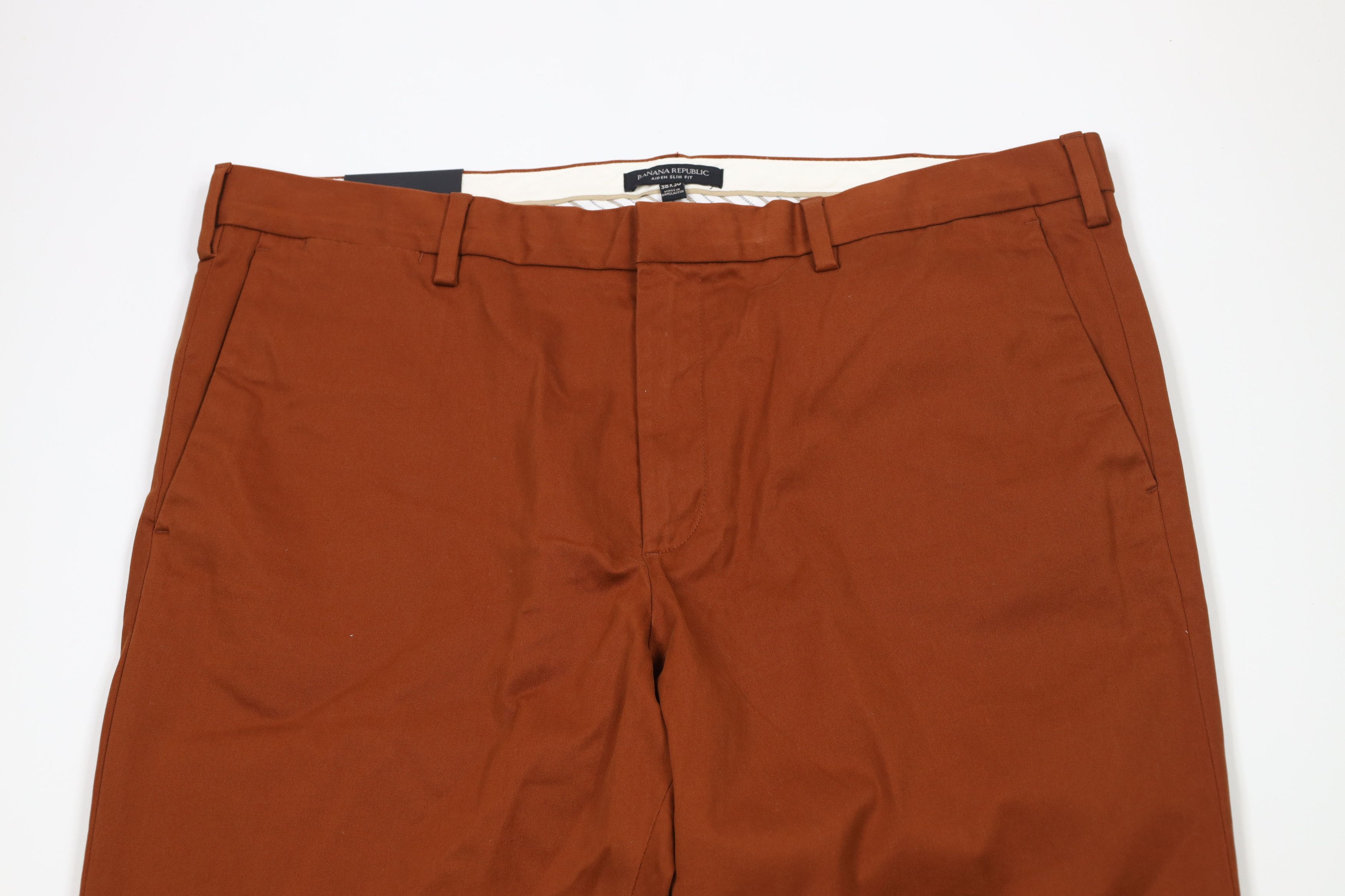 Banana Republic × Vintage New Banana Republic Fit Rapid Movement Chino Pants Orange Size US 38 / EU 54 - 2 Thumbnail