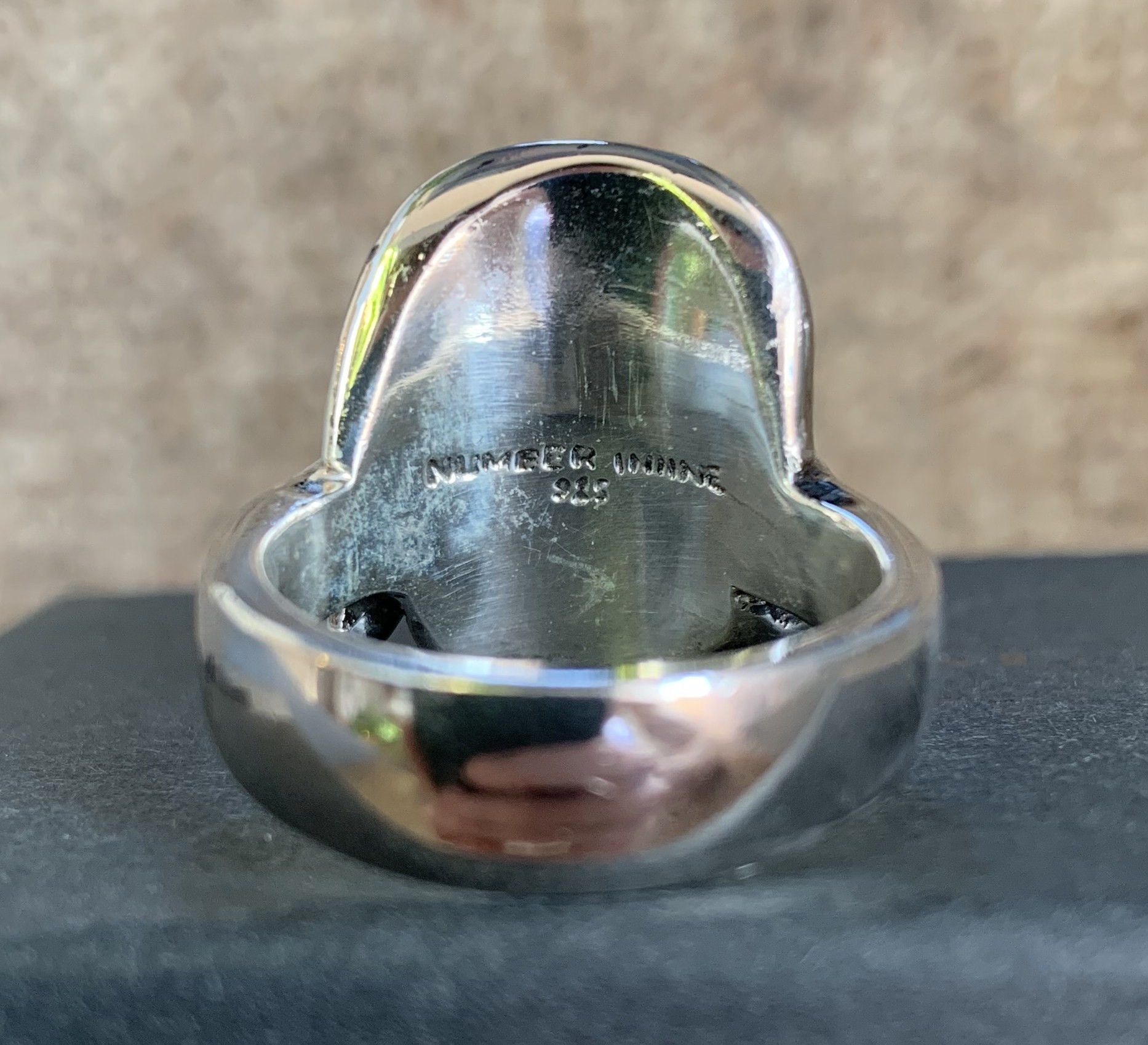 Jam Home Made × Number (N)ine SS06 Silver Skull Roses Ring w/box Size ONE SIZE - 4 Thumbnail