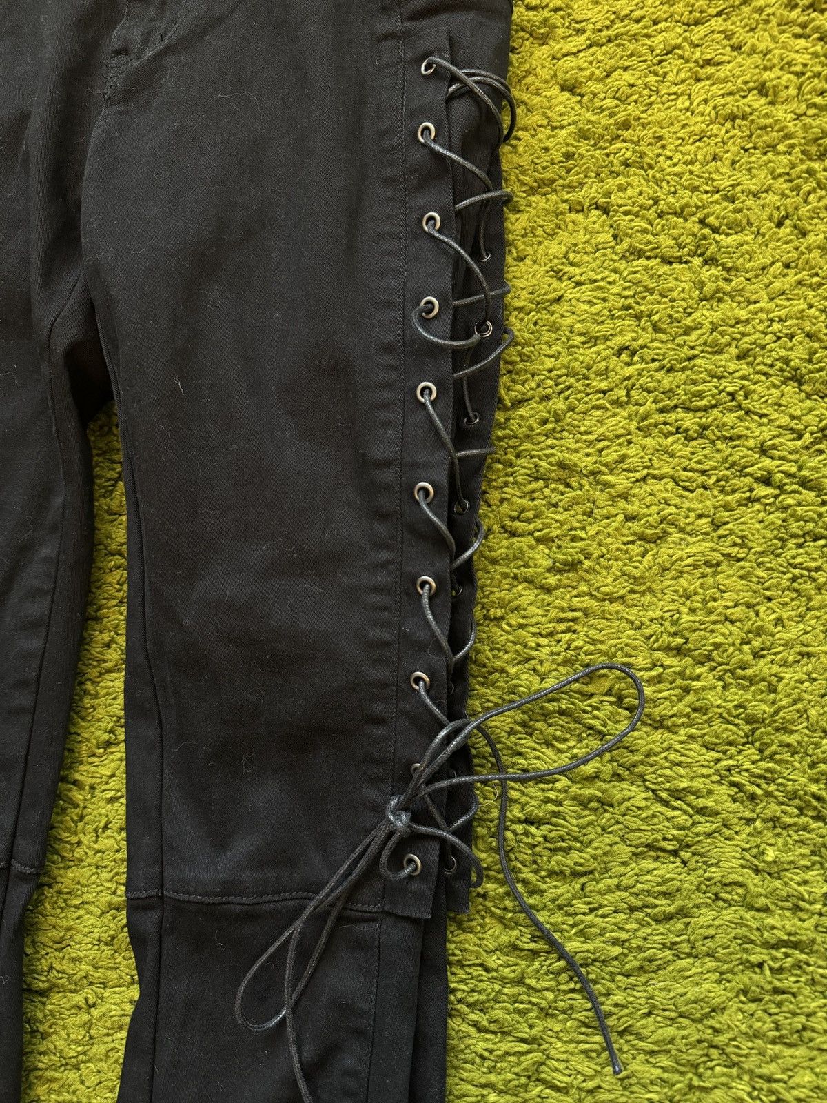 Hysteric Glamour × If Six Was Nine Gothicana avant garde bondage lace up pants Y2K Size US 30 / EU 46 - 3 Thumbnail