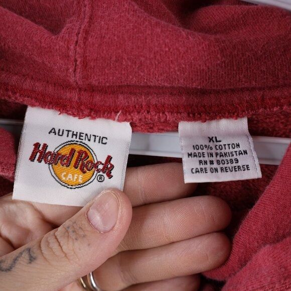 Hard Rock Cafe × Vintage Vintage 90s Hard Rock Cafe Las Vegas Hoodie Sweatshirt Size US XL / EU 56 / 4 - 6 Thumbnail