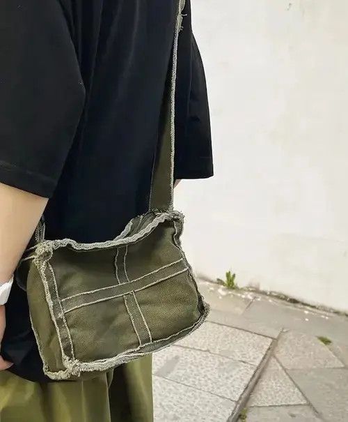Vintage Canvas Shoulder Bag Size ONE SIZE - 4 Thumbnail