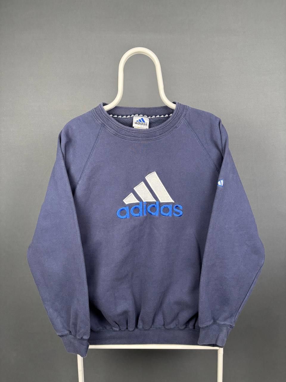 Adidas Adidas Sweatshirt Size M Blue Big Logo Vintage Size US M / EU 48-50 / 2 - 1 Thumbnail