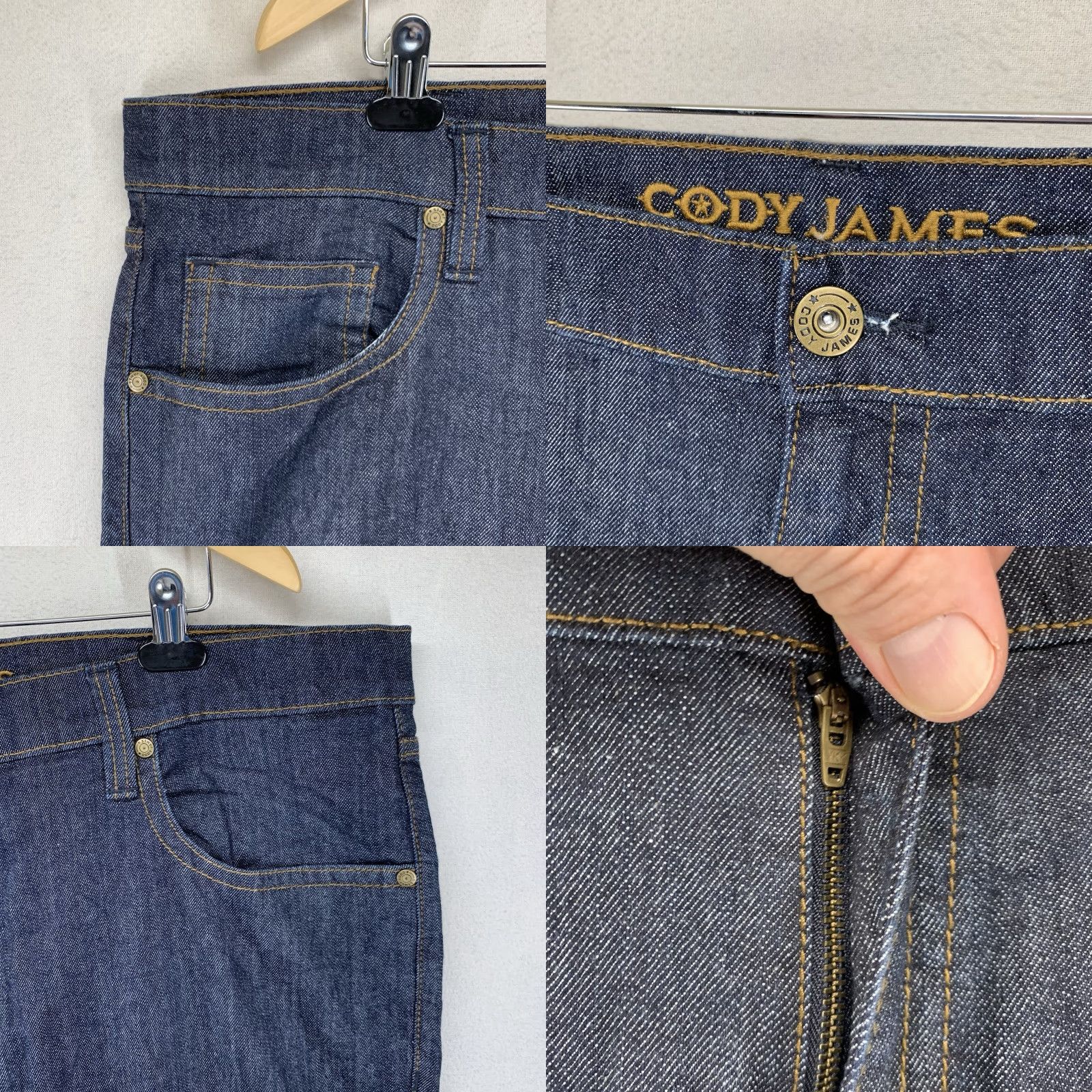 Cody James Cody James Men's Wide Leg Jeans 42 Night Hawk Dark Blue 5-Pocket Cowboy Western Ranchwear Size US 42 / EU 58 - 8 Thumbnail