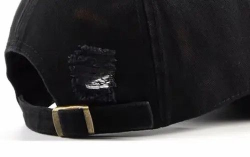 Other Utility grunge smiley face distressed ripped cap Size ONE SIZE - 3 Thumbnail