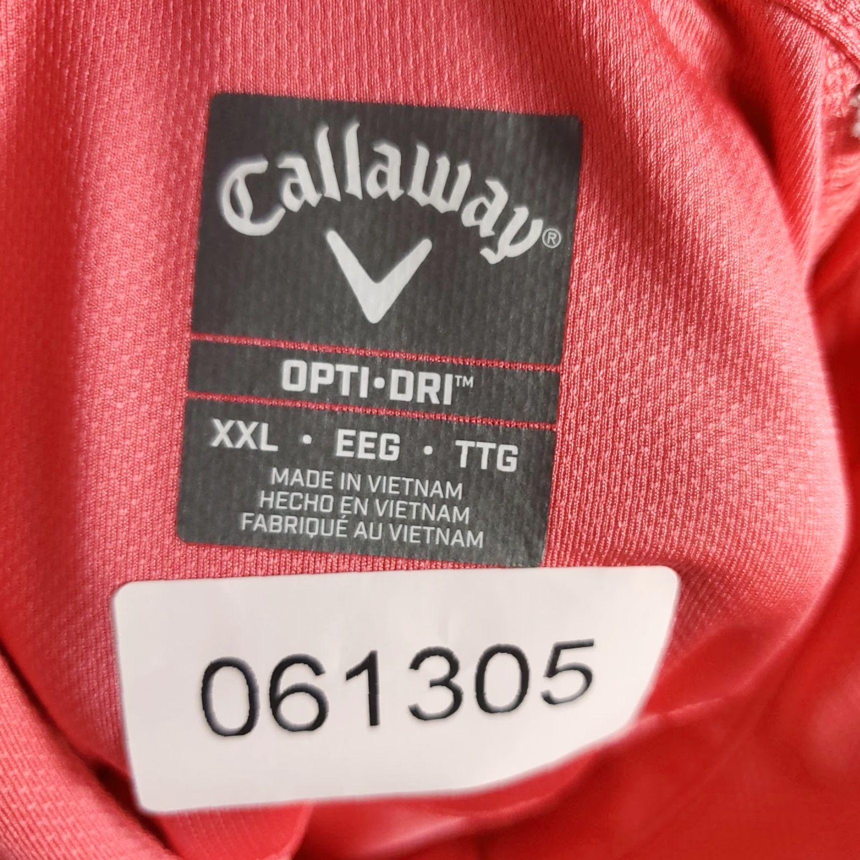 Callaway Callaway Polo Shirt Mens 2XL Pink Short Sleeve Opti Dri Fit Golf Size US XXL / EU 58 / 5 - 8 Thumbnail