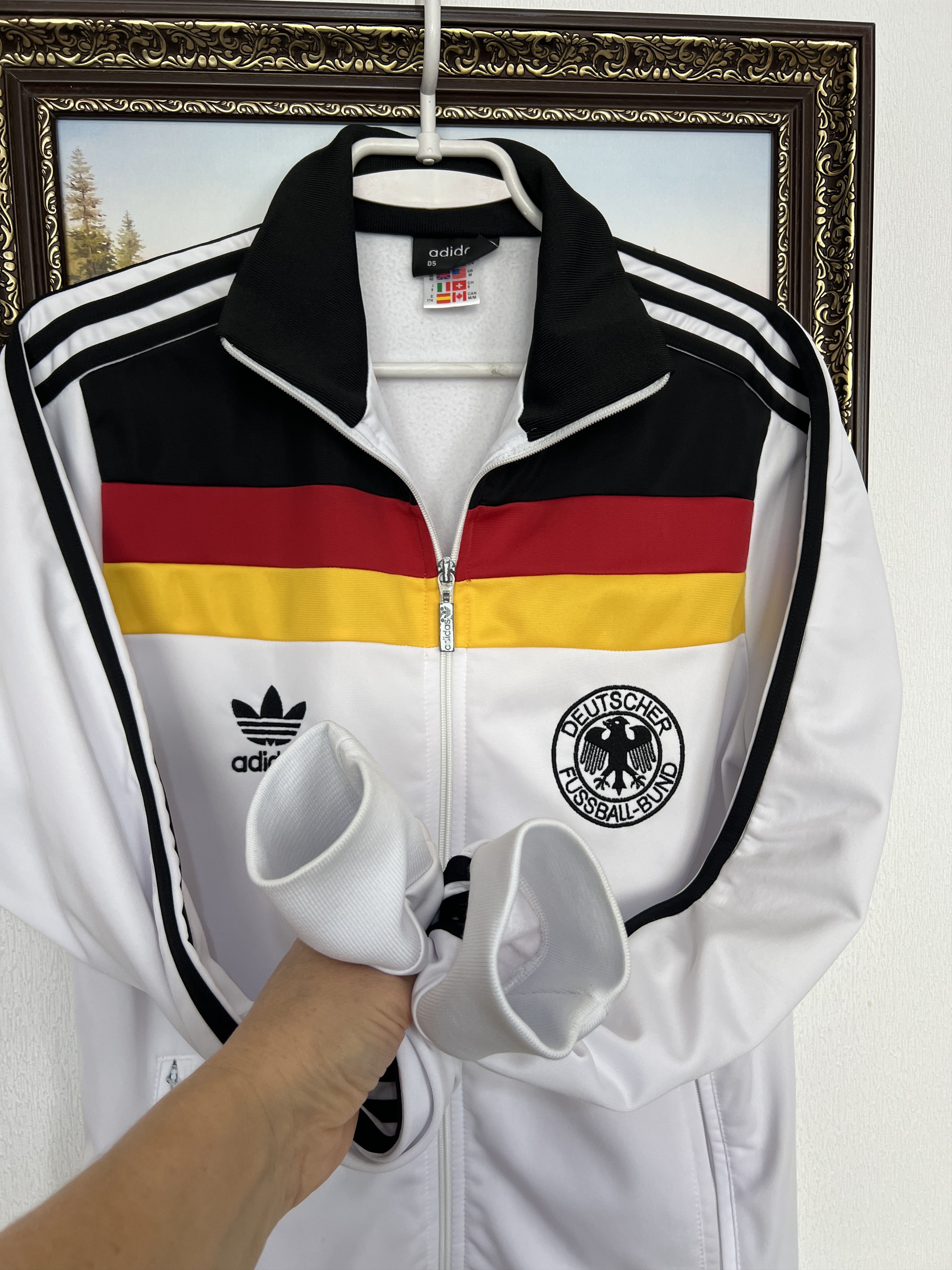 Adidas Vintage Germany Football Set Soccer Suit Jacket Pants Rare Size US M / EU 48-50 / 2 - 4 Thumbnail